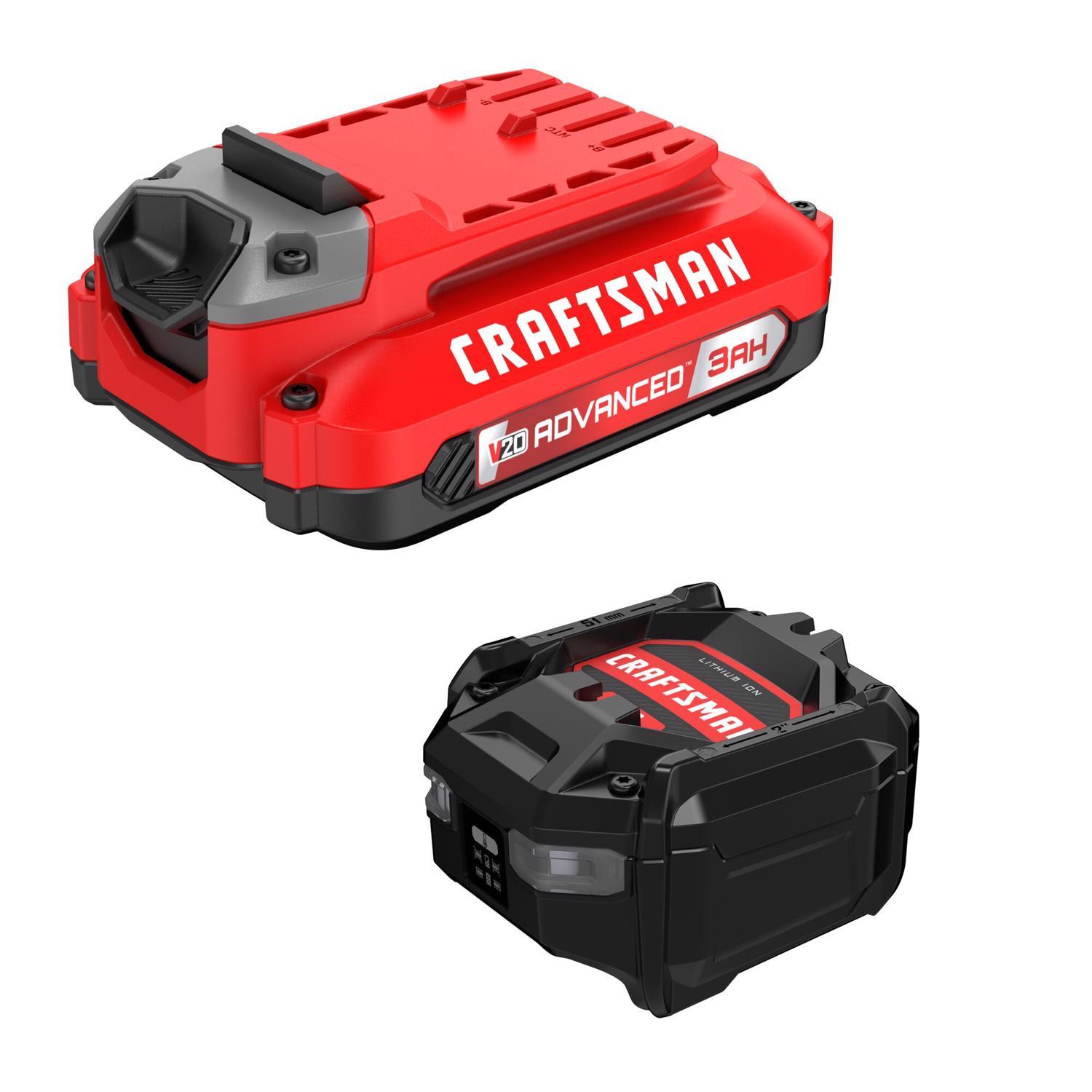 CRAFTSMAN V20 Advanced CMCB2103-CK 3 Ah Lithium-Ion Battery and Charger Starter Kit