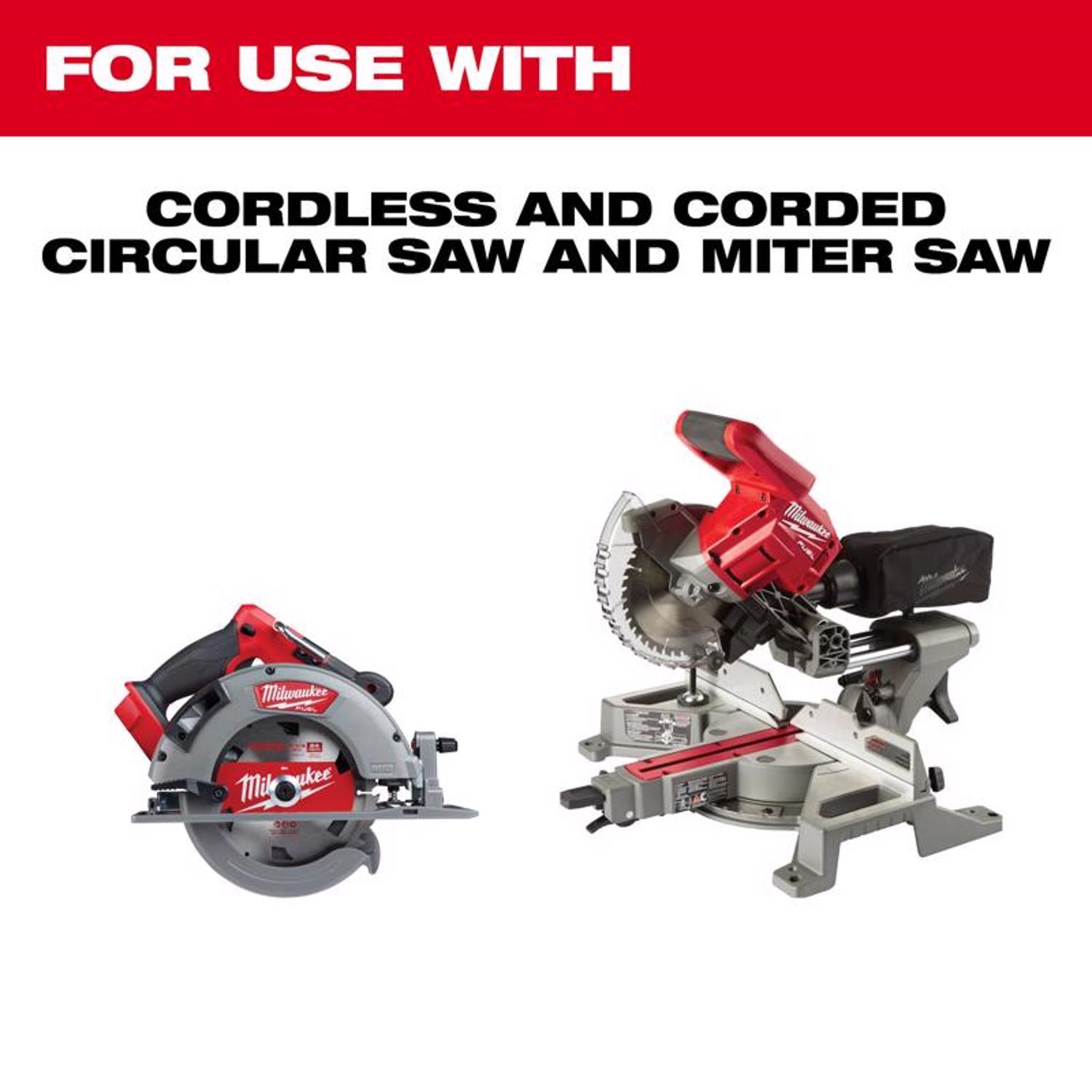 Milwaukee 7-1/4 in. D X 5/8 in. Ultra Fine Tungsten Carbide Saw Blade 60 teeth 1 pk