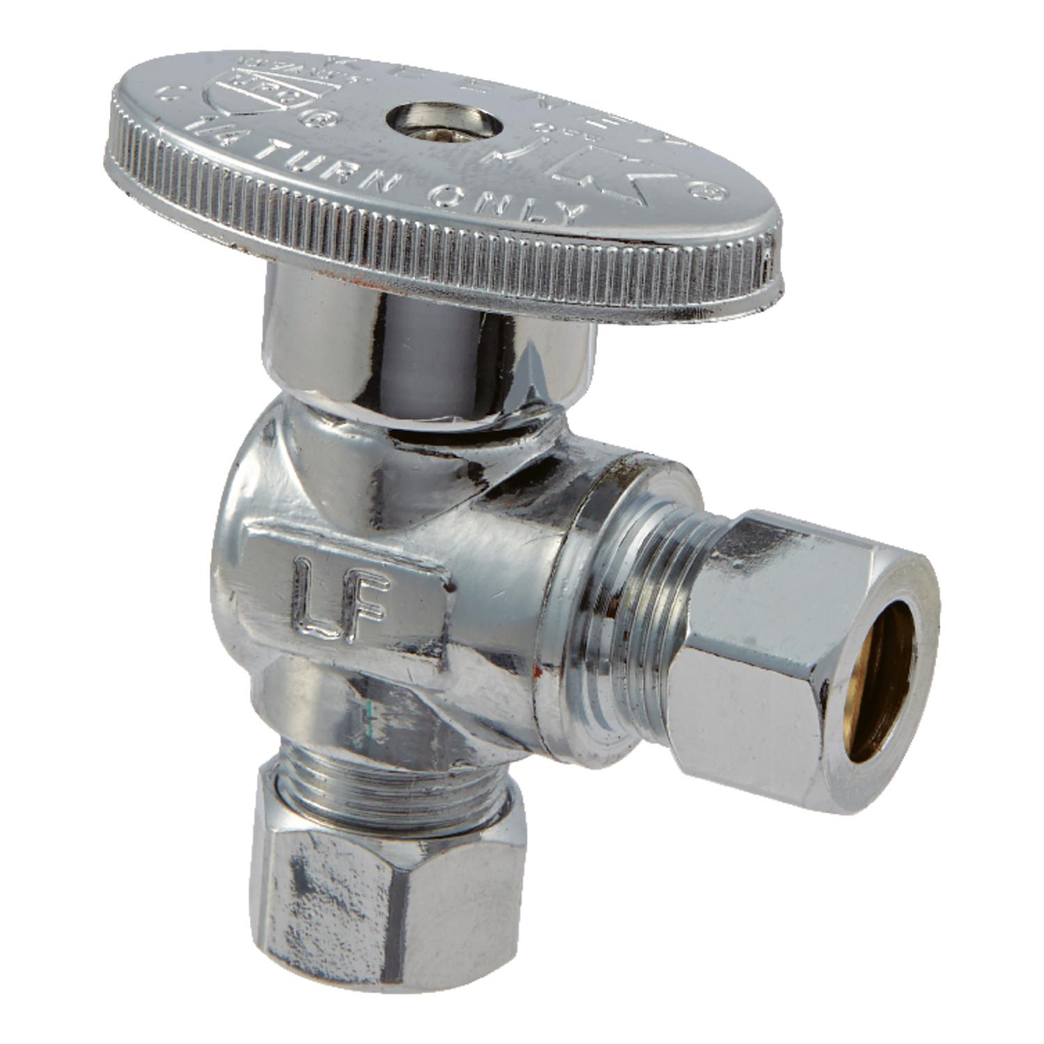Ace 3/8 in. Compression X 3/8 in. Compression Brass Shut-Off Valve