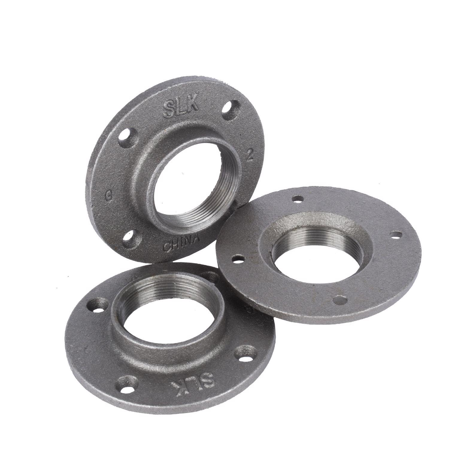 STZ Industries 2 in. FIP each Black Malleable Iron Floor Flange