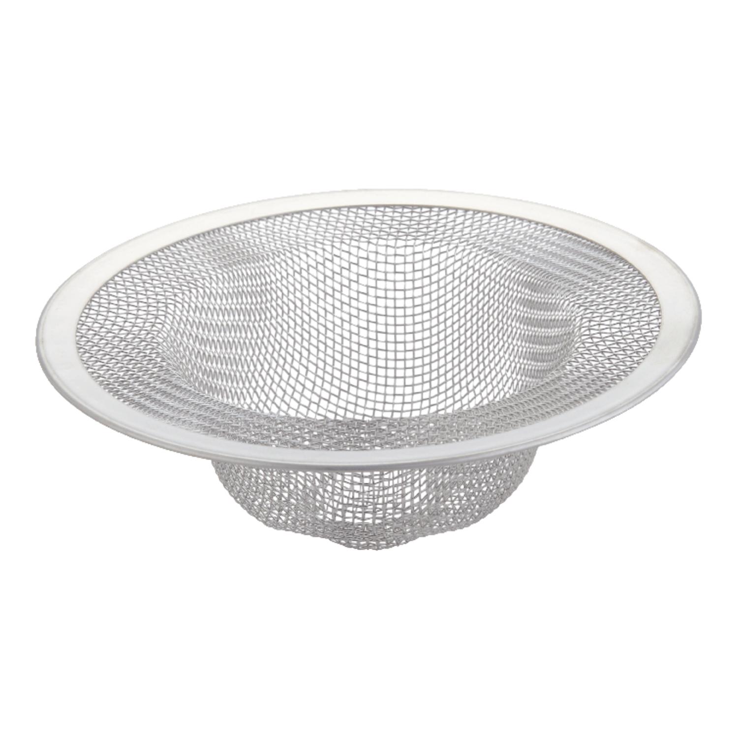 Ace 4-3/8 in. D Chrome White Stainless Steel Mesh Strainer