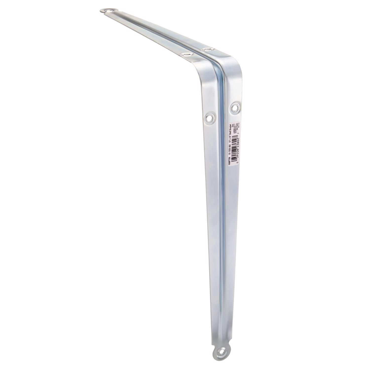 Hampton Steel Bracket 16 Ga. 12 in. L 35 lb
