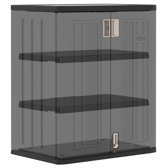 Suncast Shelving Storage Cabinet Black
