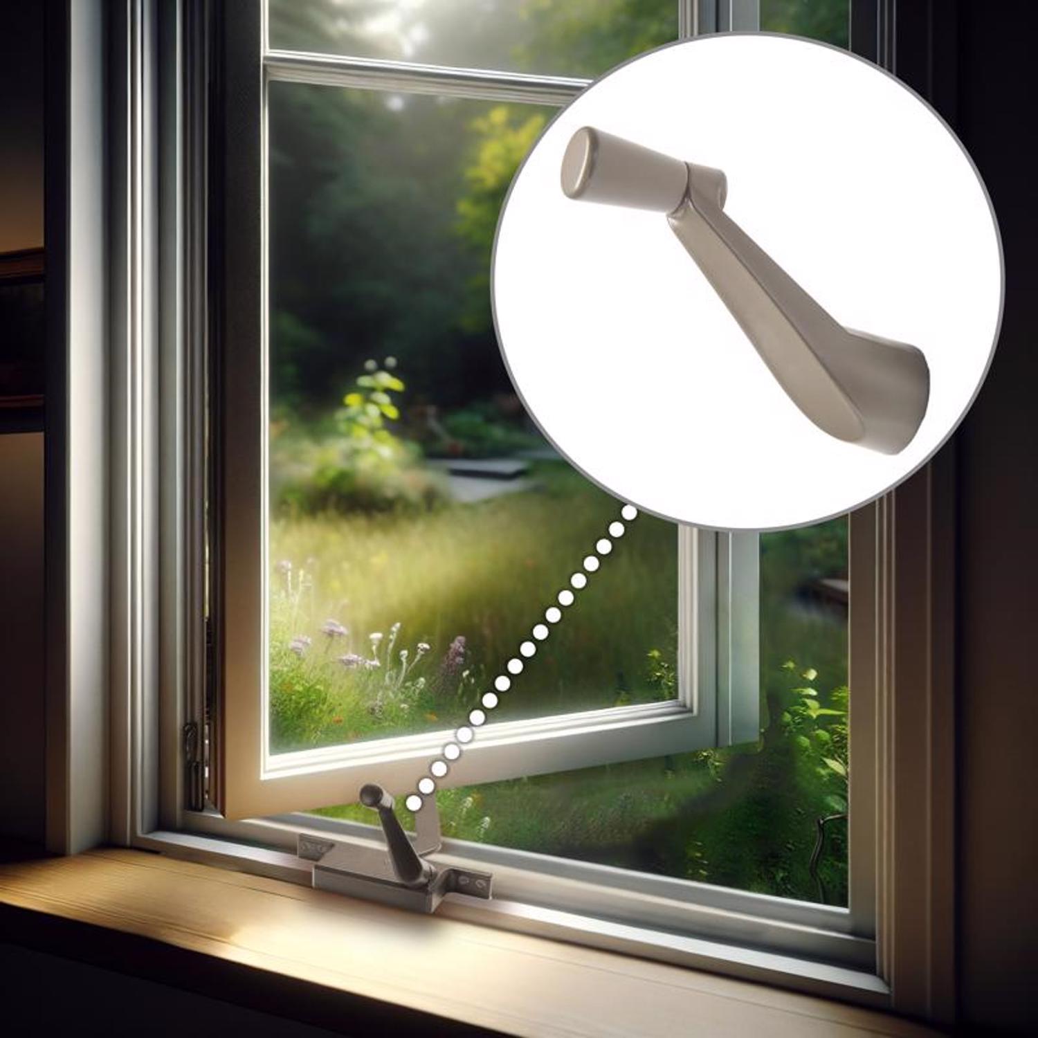 Ace Stone Zinc Single-Arm Casement Crank Handle For Universal