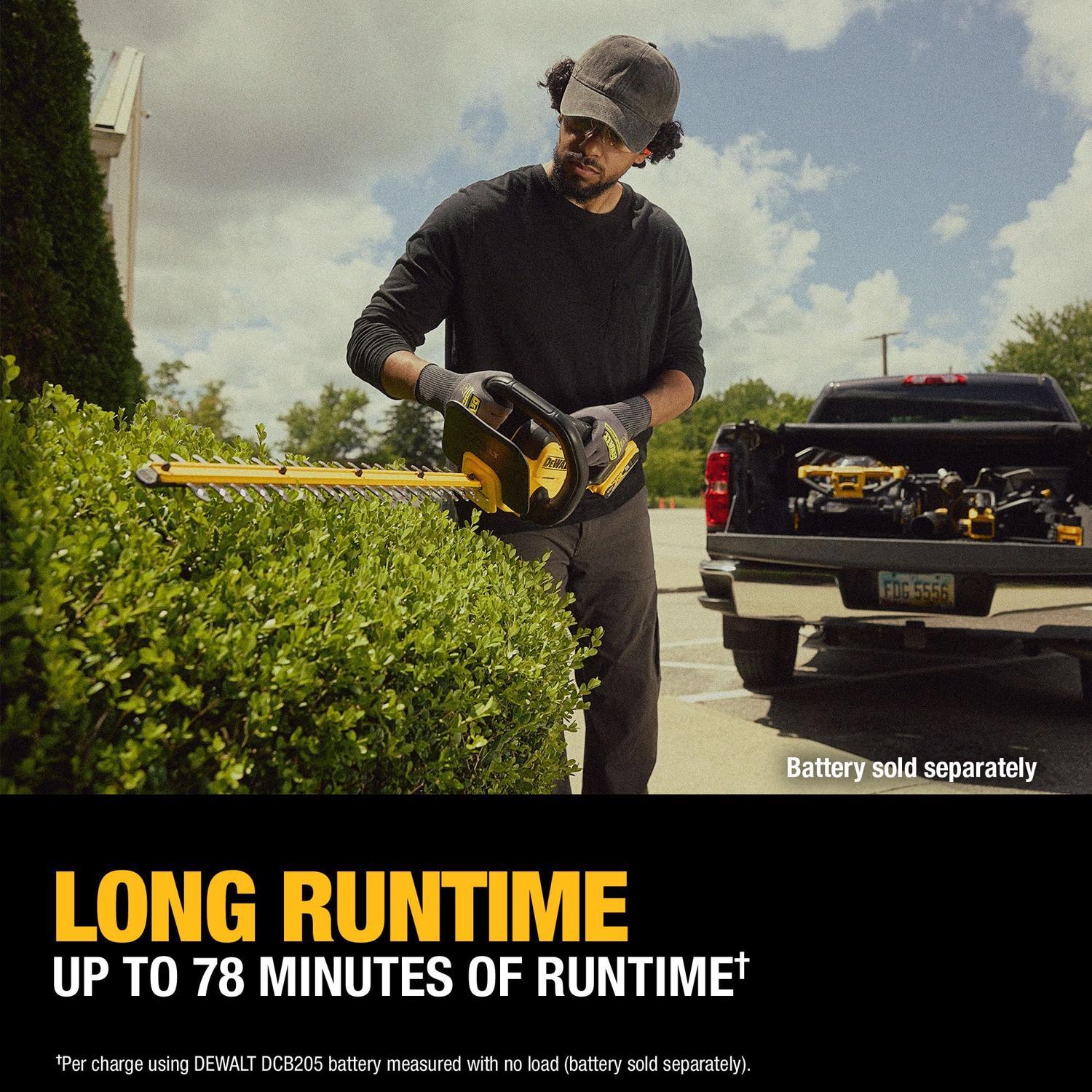 DeWalt DCHT821B 22 in. 20 V Battery Hedge Trimmer Tool Only