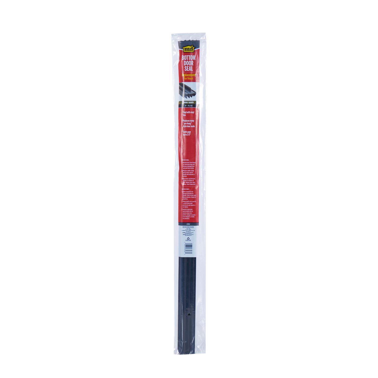M-D Brown Vinyl Weatherstrip For Doors 36 in. L X 7/8 in.