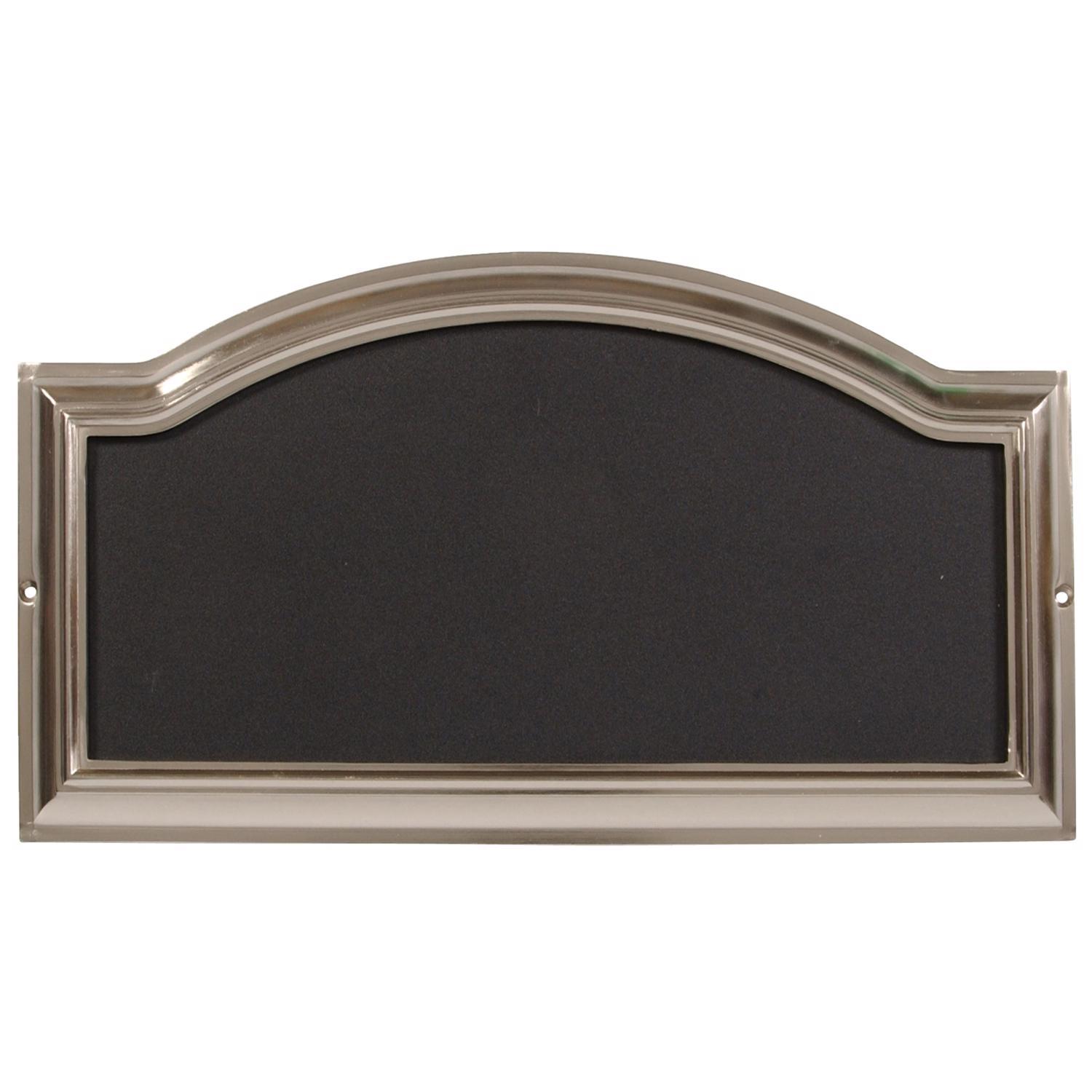HILLMAN Distinctions Brushed Nickel Die-Cast Zinc Rectangle Address Plate