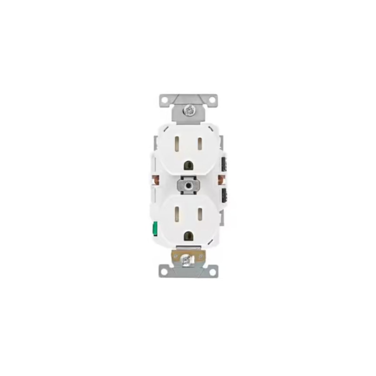 Leviton Lever Edge 15 amps 125 V White Outlet 5-15R 1 Pack