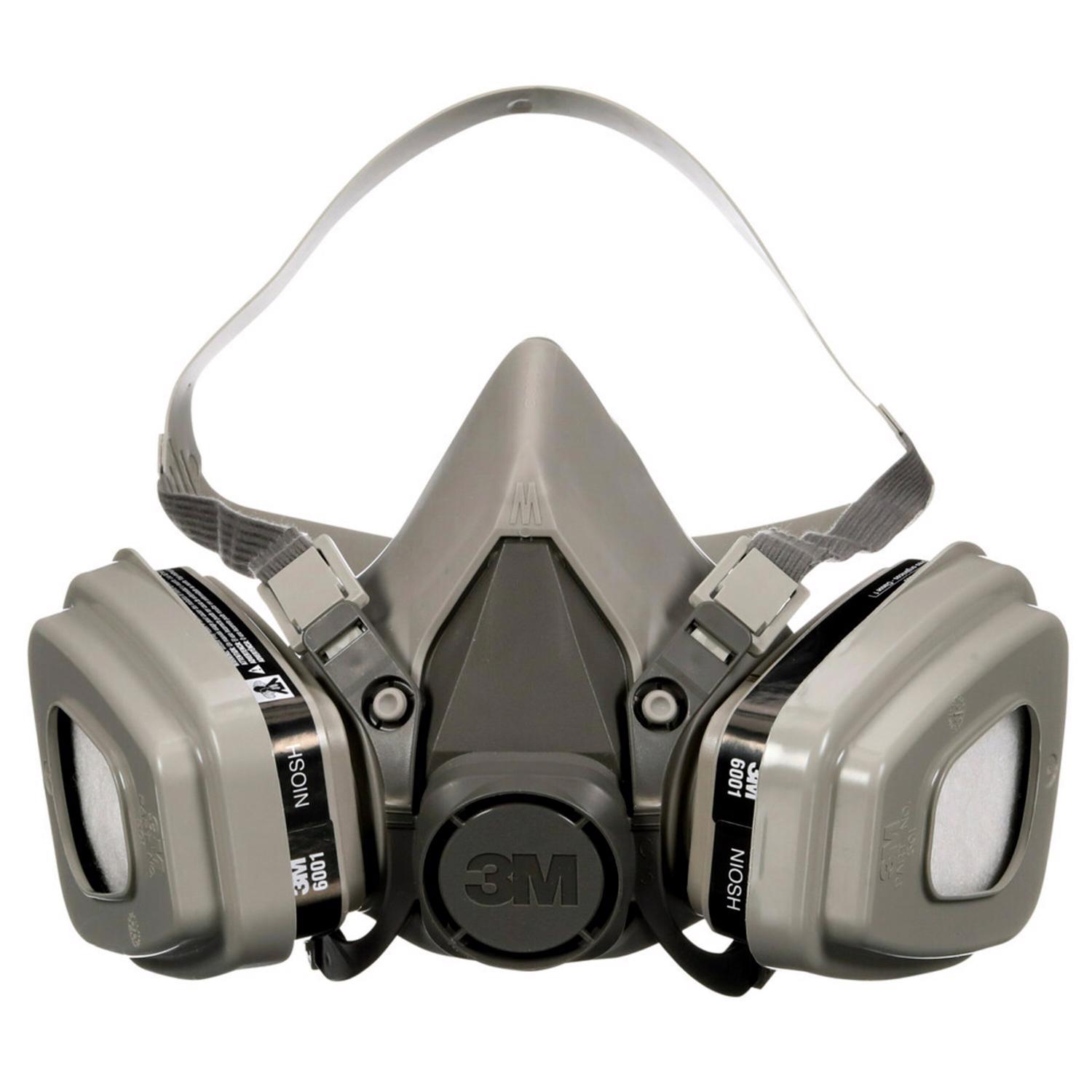 3M P95 Paint Project Half Face Respirator Valved Gray M 1 pc