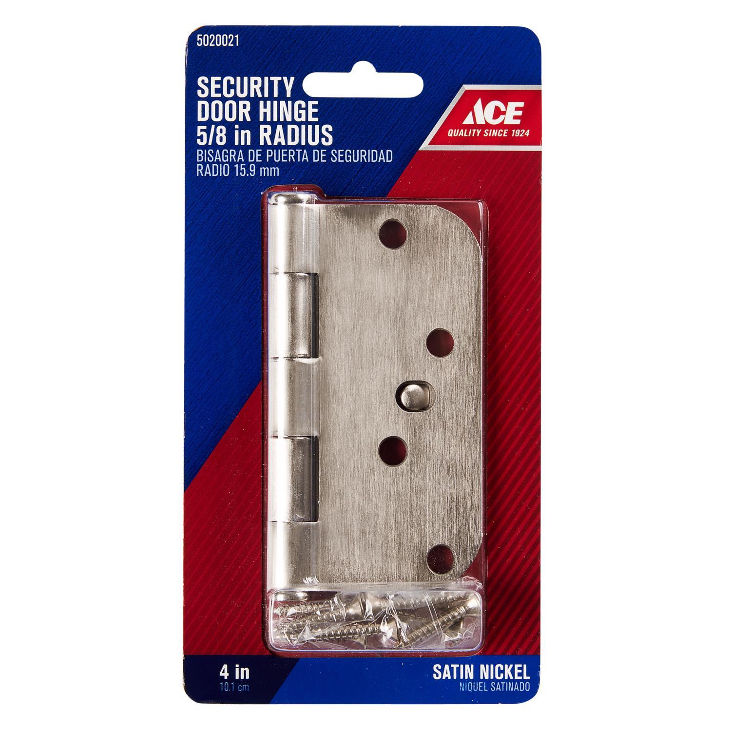 Ace 4 in. L Satin Nickel Residential Door Hinge 1 pk