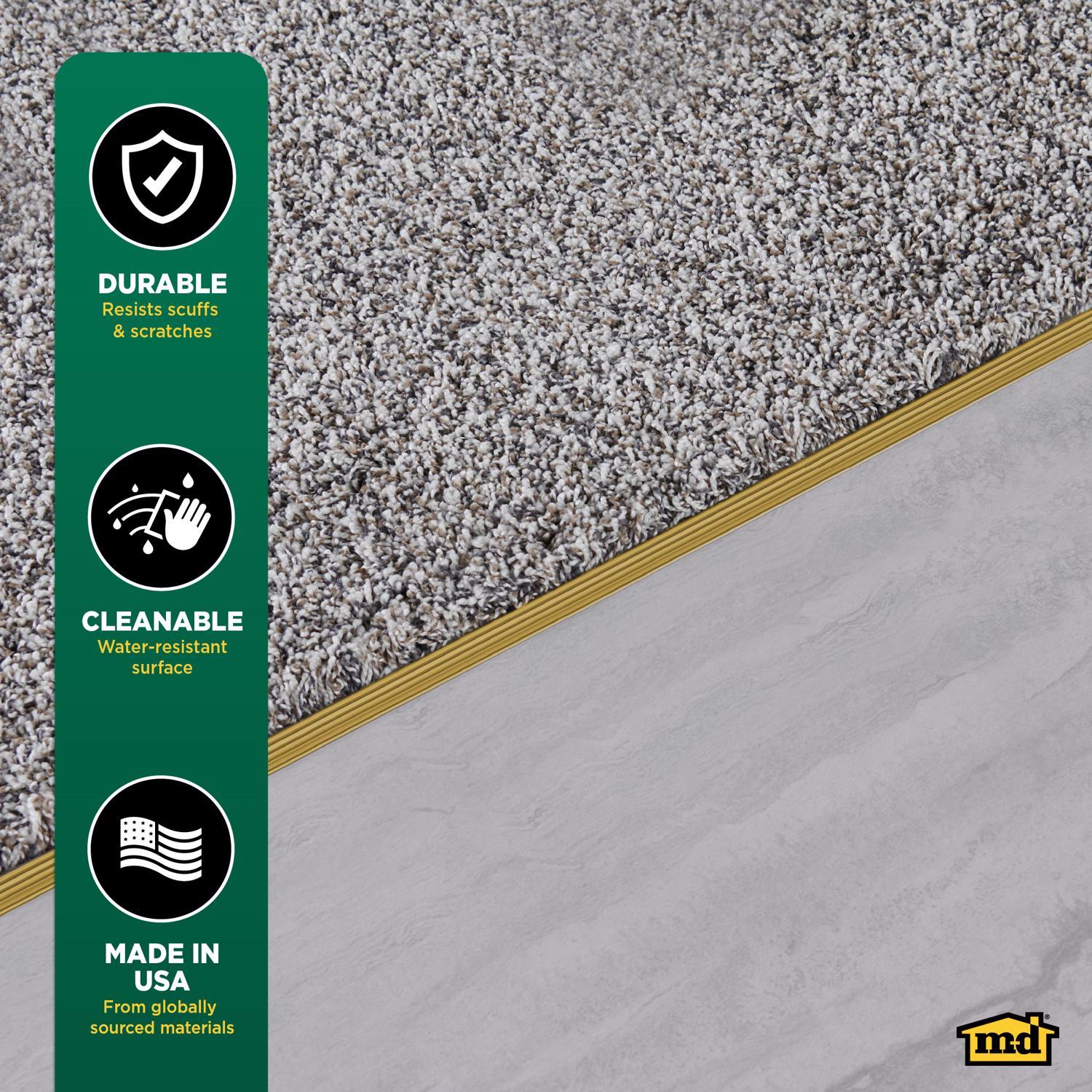M-D Building Products 0.5 in. H X 1.375 in. W X 72 in. L Satin Brass Aluminum Carpet Gripper