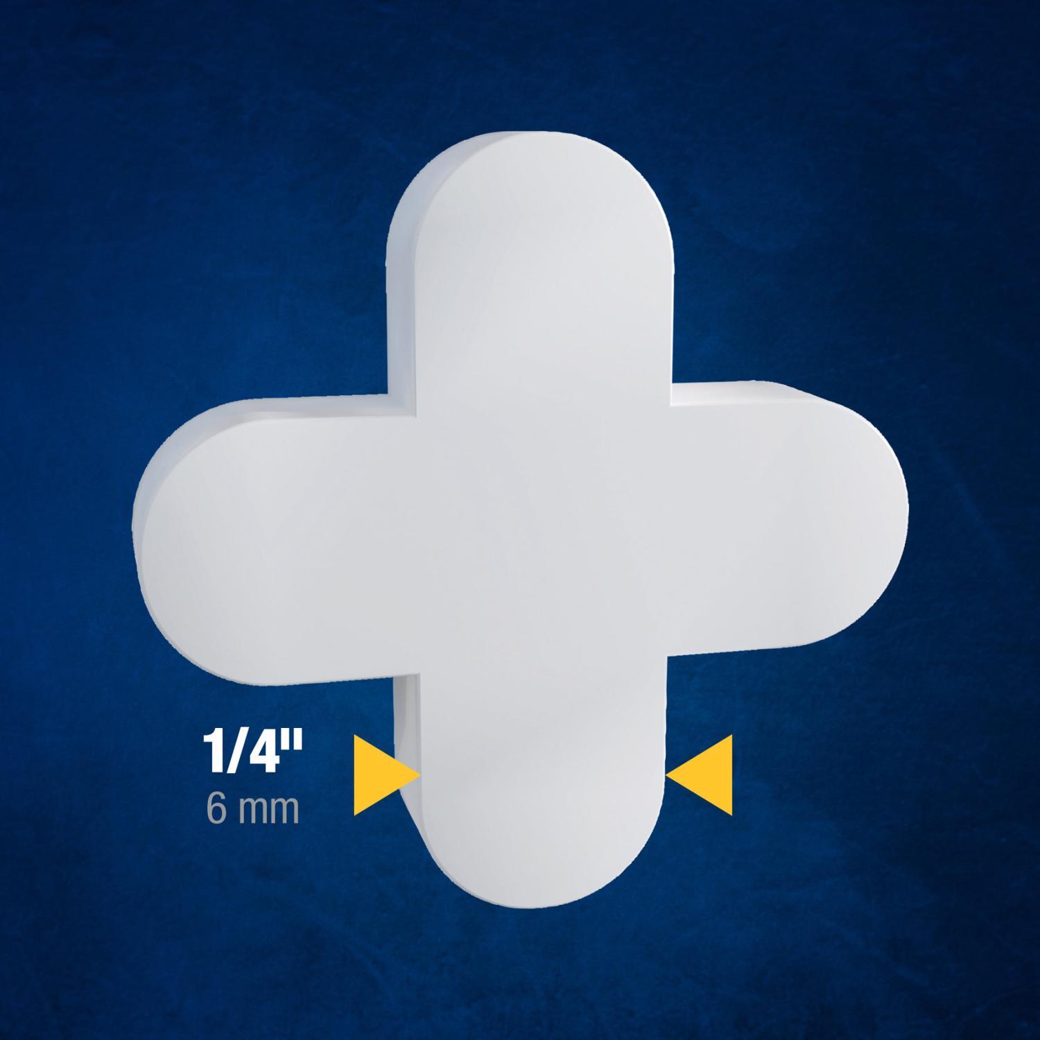 QEP 1/4 in. H X 0.12 in. W Plastic Tile Spacer 200 pc