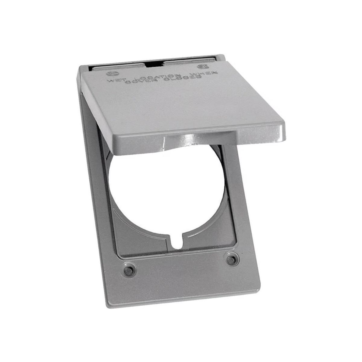 Sigma Engineered Solutions Rectangle Die-Cast Metal 1 gang 4.57 in. H x 2.83 in. W 30/50 Amp Recepta