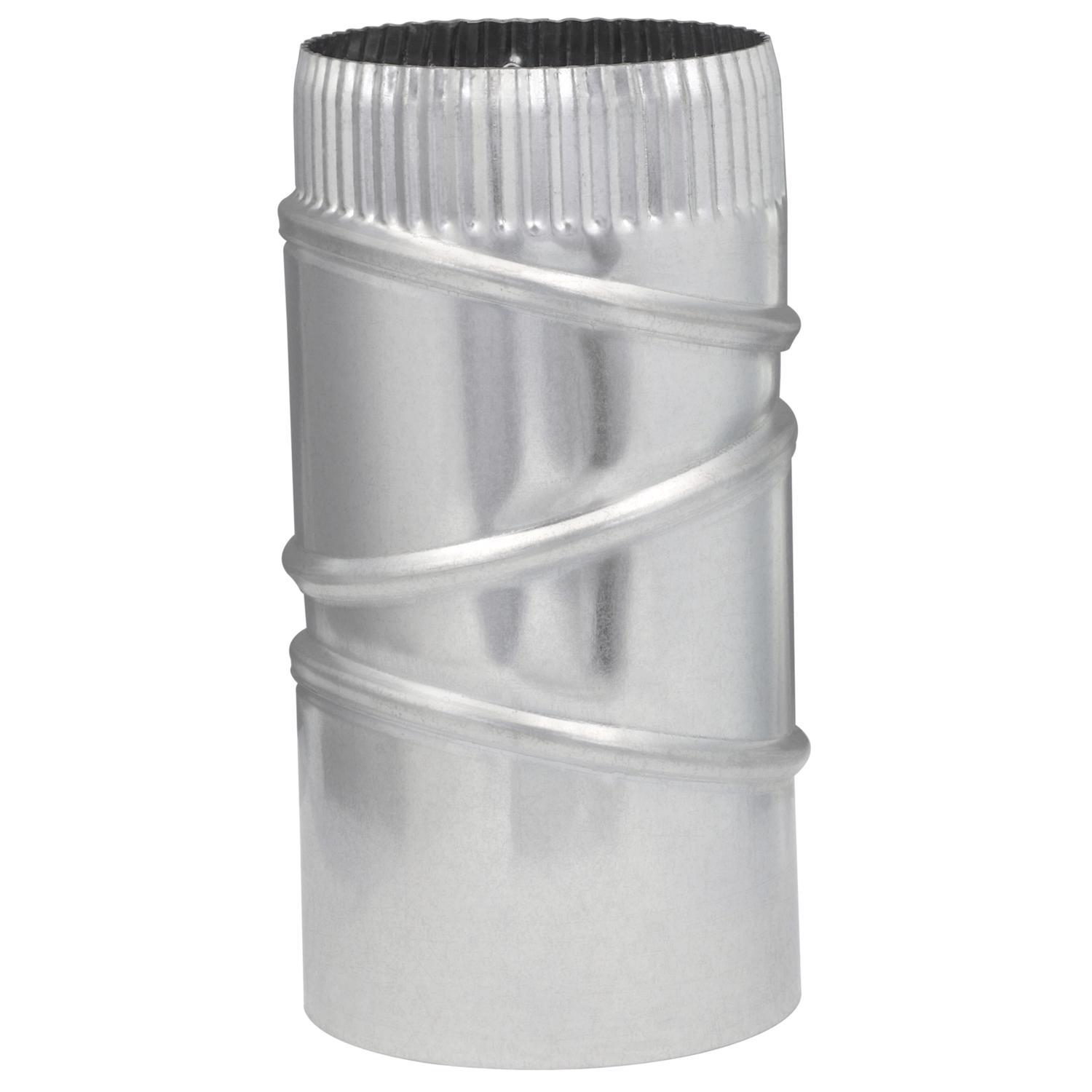 Imperial 4 in. D X 4 in. D Adjustable 90 deg Galvanized Steel Furnace Pipe Elbow