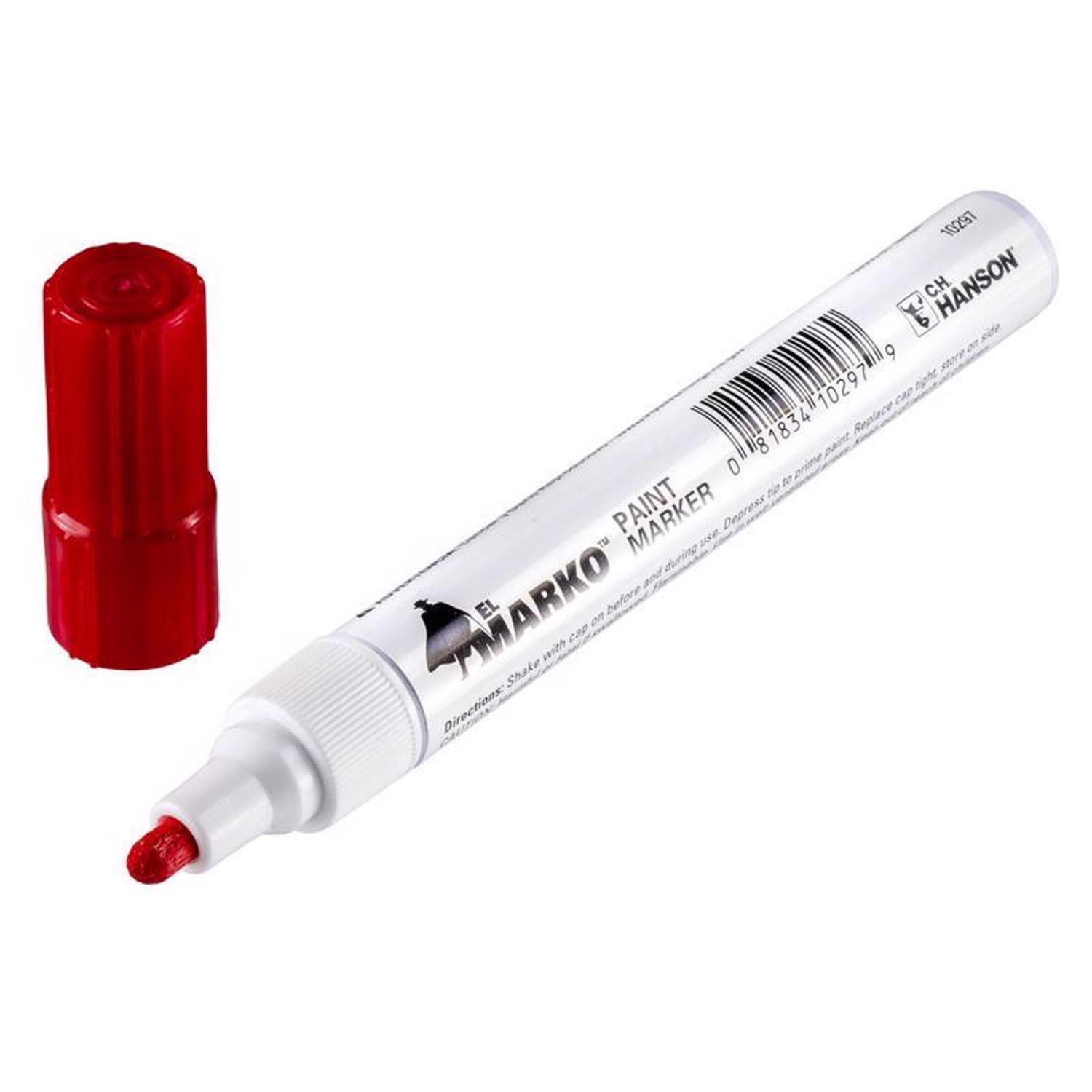 C.H. Hanson Red Valve Tip Paint Marker 1 pk