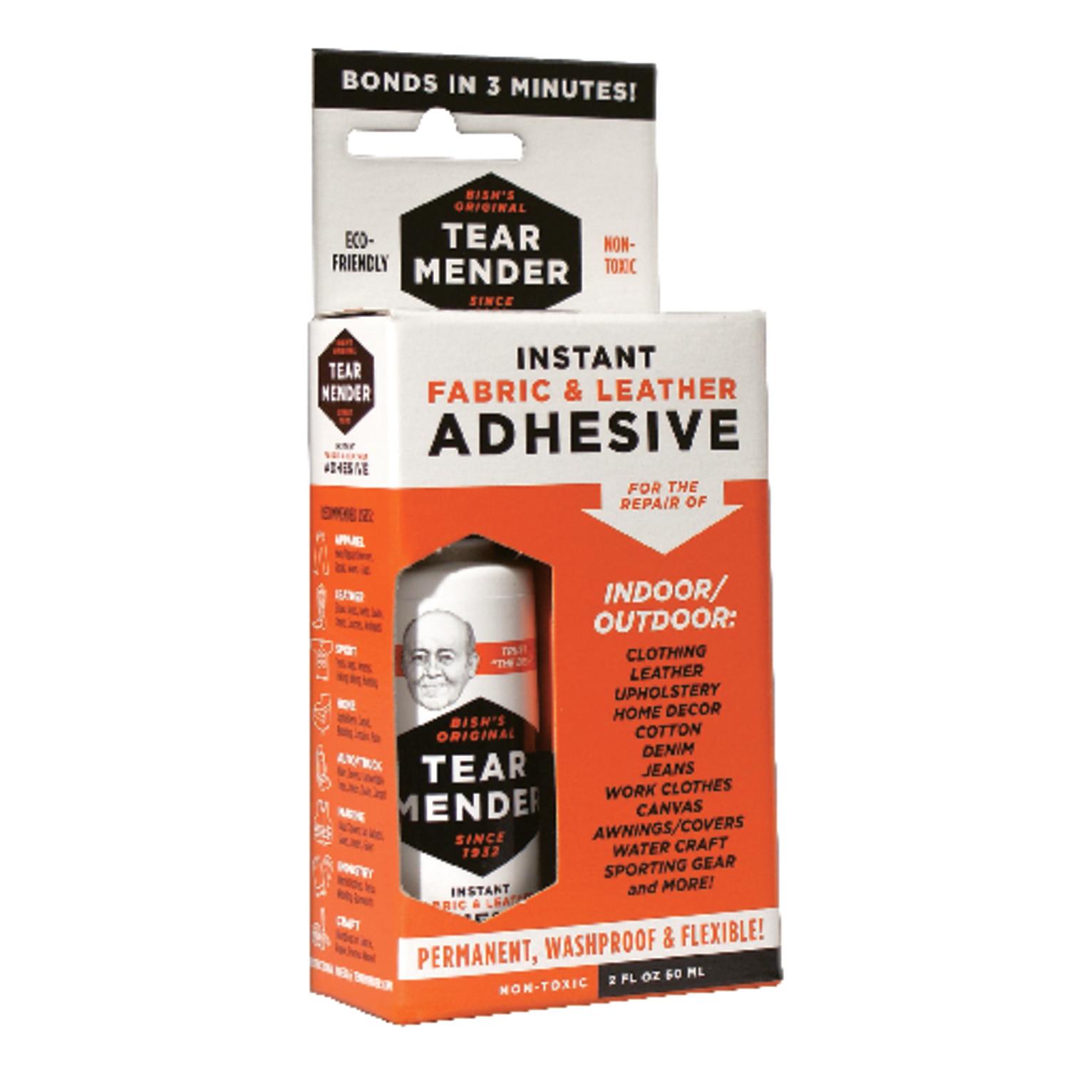 Tear Mender High Strength Liquid White Fabric & Leather Adhesive 2 oz
