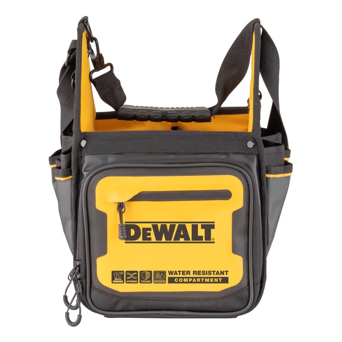 DEWALT Ballistic Nylon Electrician Tote Tote Bag 34 pocket Black/Yellow 1 Piece