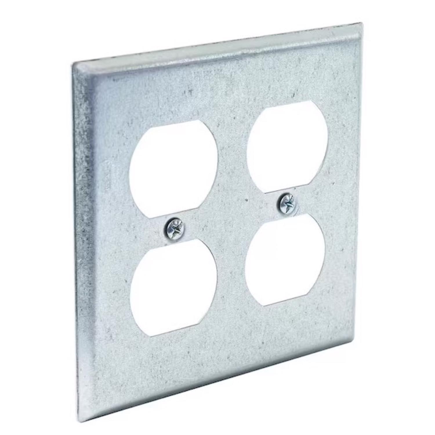 Southwire Square Steel 4 gang 4 in. H X 4 in. W Box Cover