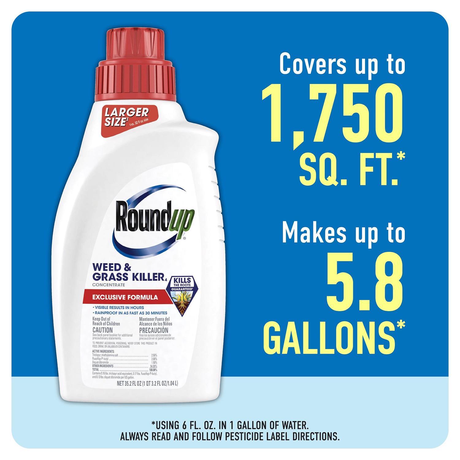 Roundup Weed and Grass Killer Concentrate 35.2 oz
