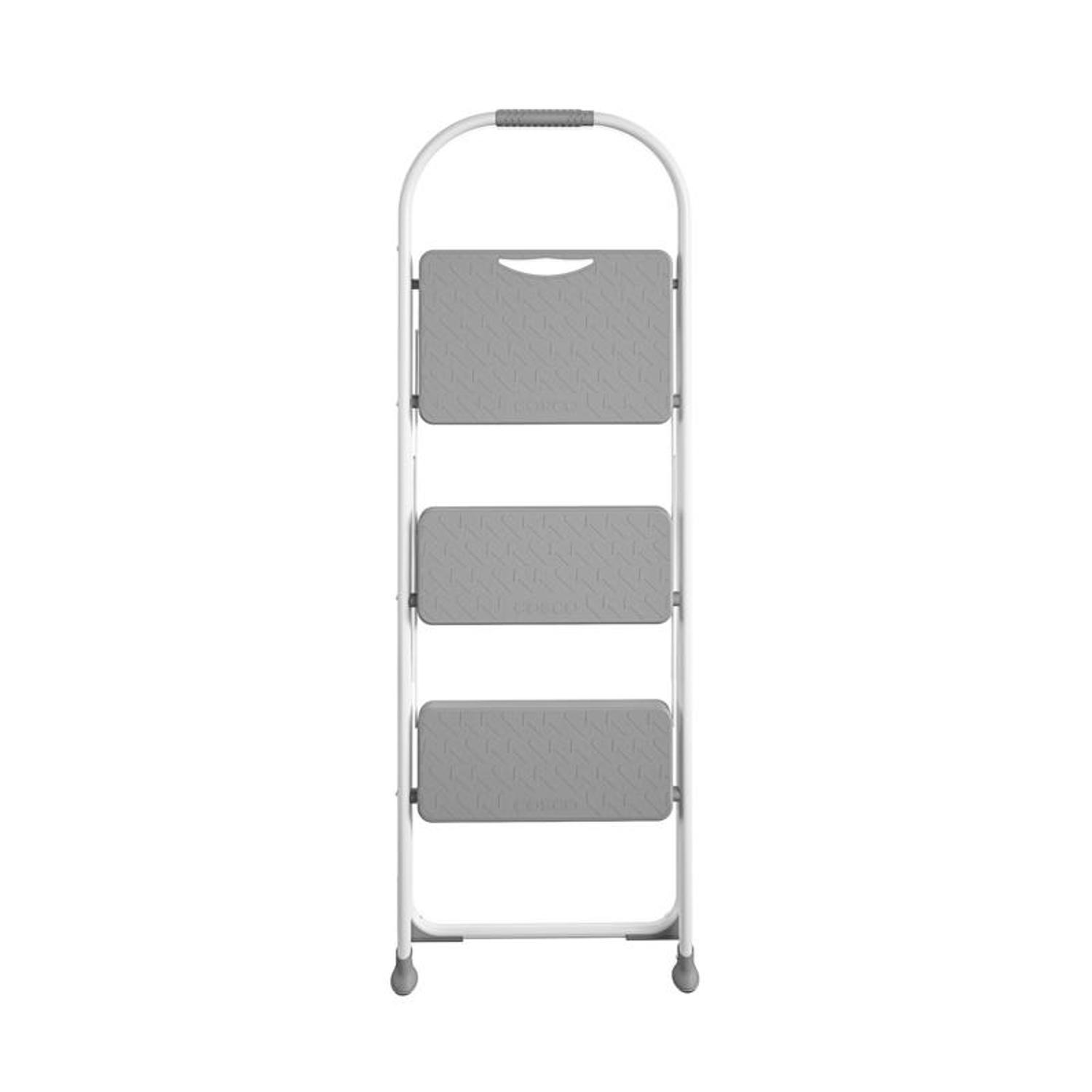 Cosco 47.6 in. H X 16.81 in. W X 2.91 in. D 225 lb. capacity 3 step Steel Folding Step Stool