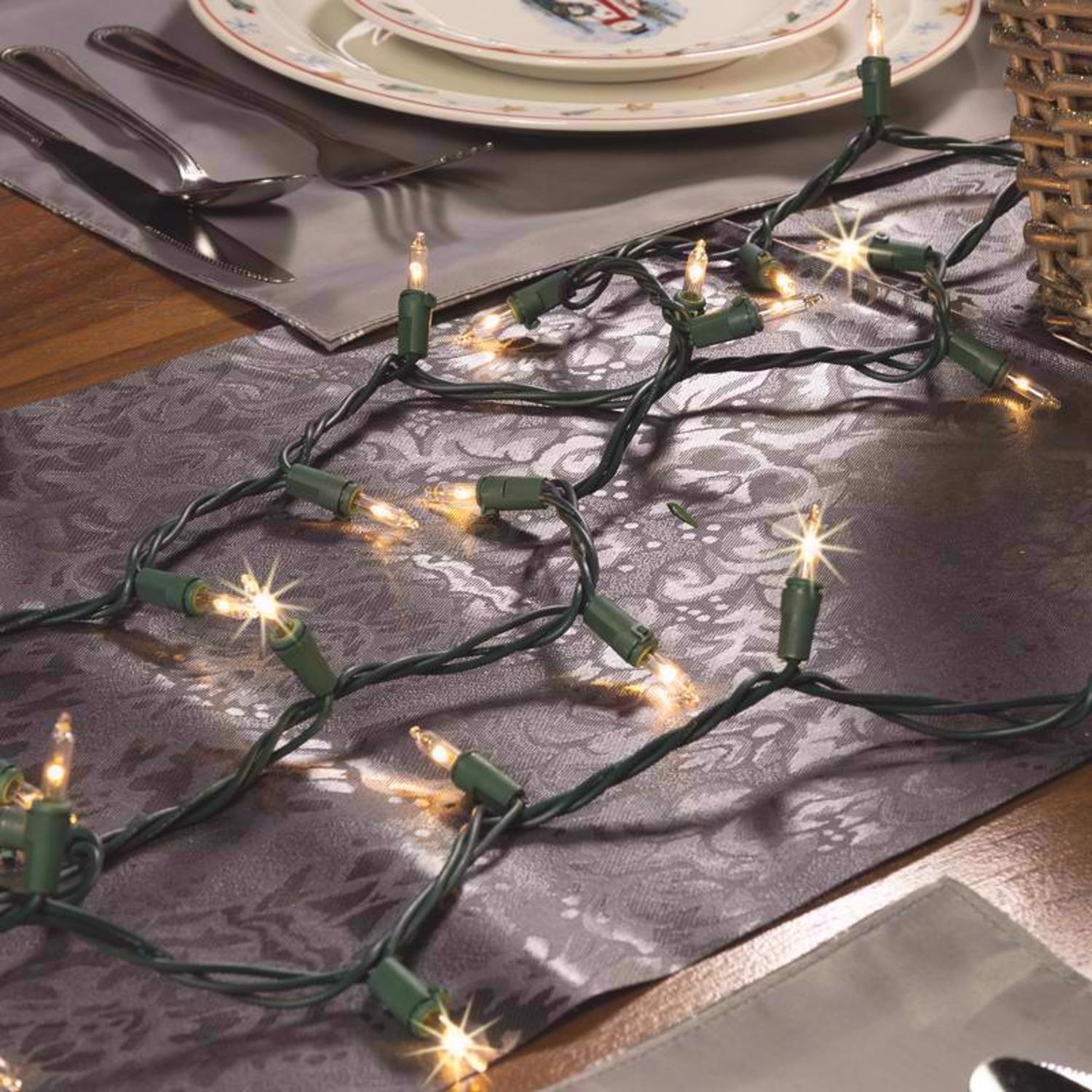 Celebrations Classic LED T5 Warm White 100 ct String Christmas Lights 24.75 ft.
