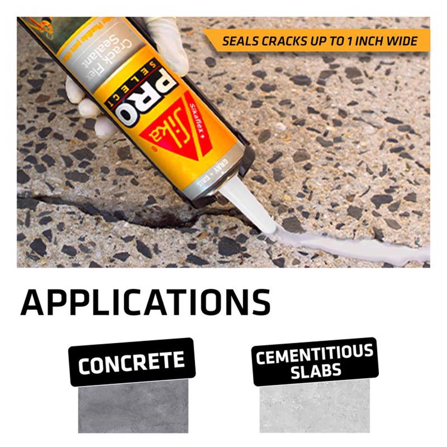 Sika Pro Select Gray Polyurethane Construction Caulk Sealant 10.1 oz