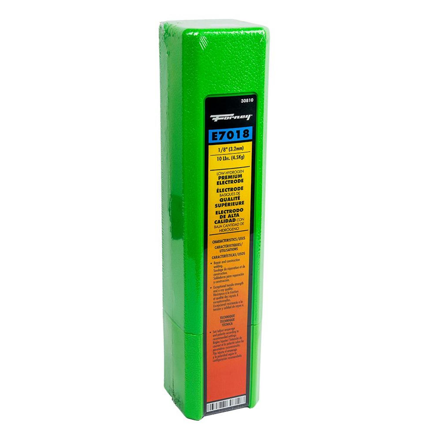 Forney 1/8 in. D X 14 in. L E7018 Mild Steel Welding Electrodes 84000 psi 10 lb 1 pk