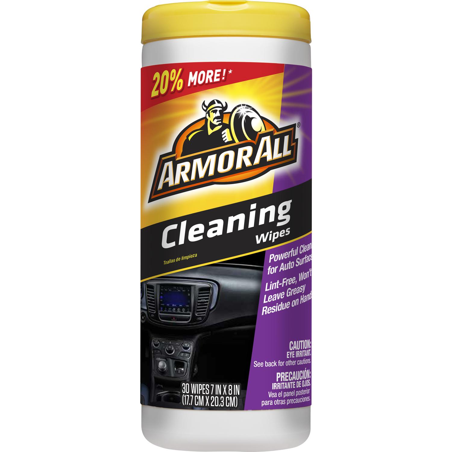 Armor All Leather/Rubber/Vinyl Cleaner Wipes 30 ct