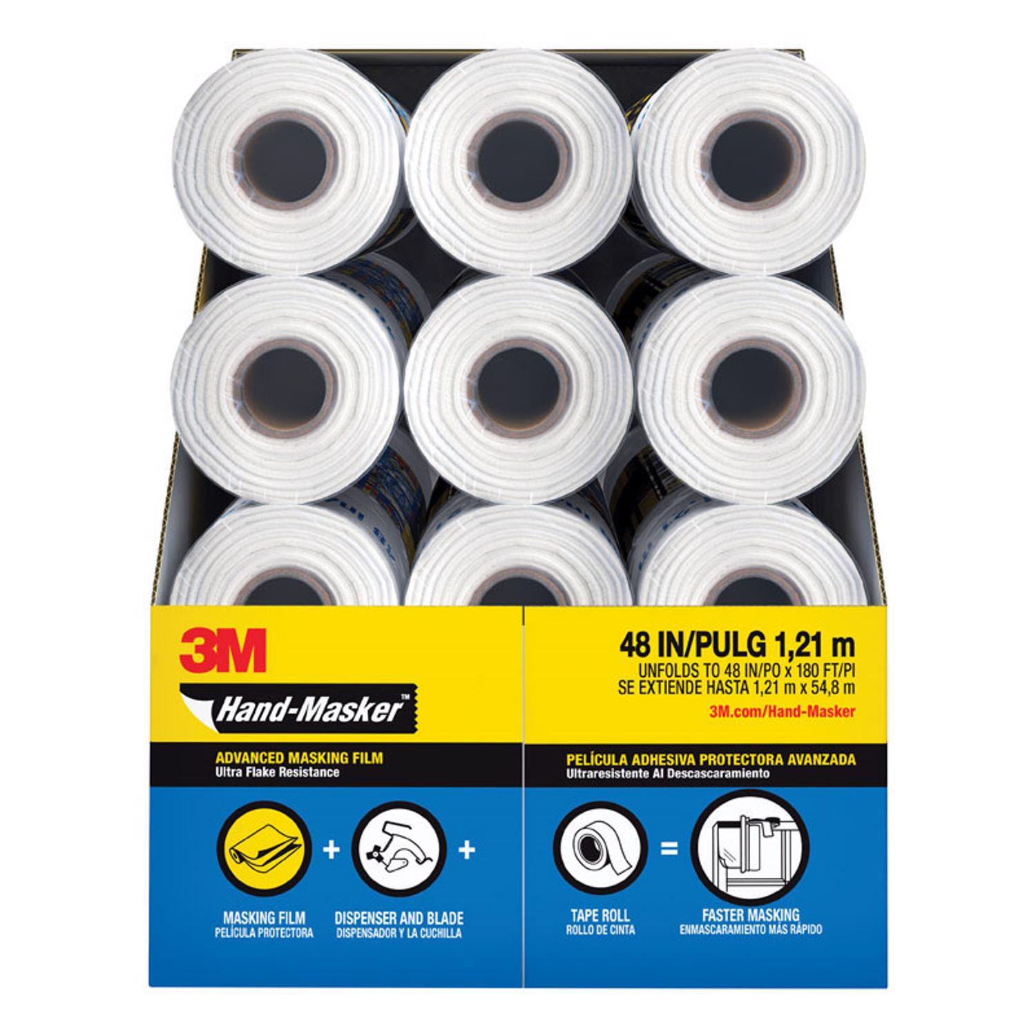 3M Hand-Masker 48 in. W X 180 ft. L X 0.35 mil Plastic Masking Film 1 pk