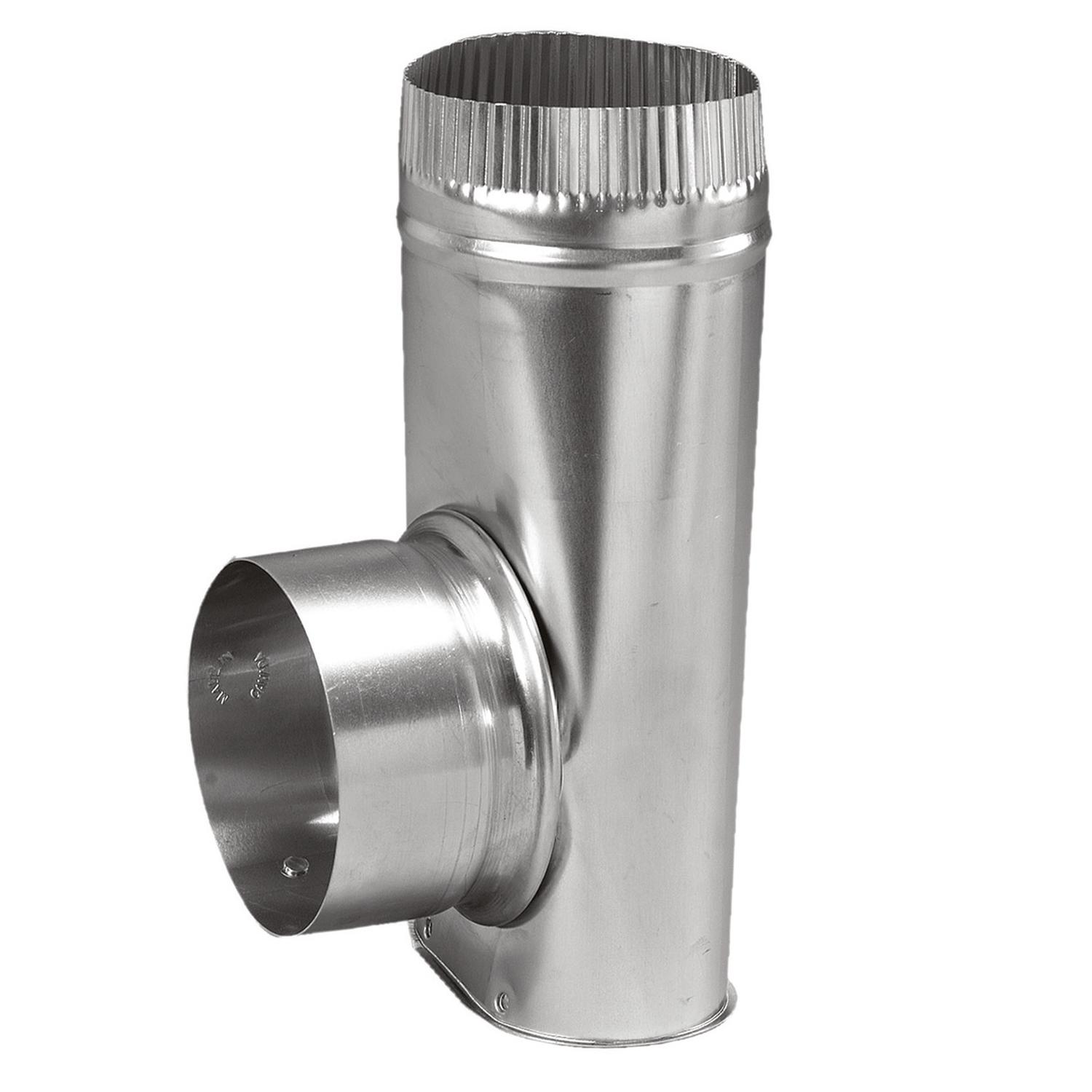 Ace 5 in. L X 4 in. D Black/Silver Aluminum Offset Dryer Connector