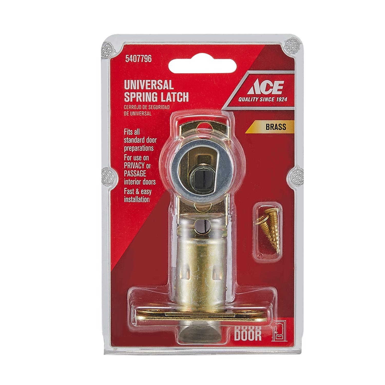 Ace Bright Brass Steel Spring Latch 1 pk