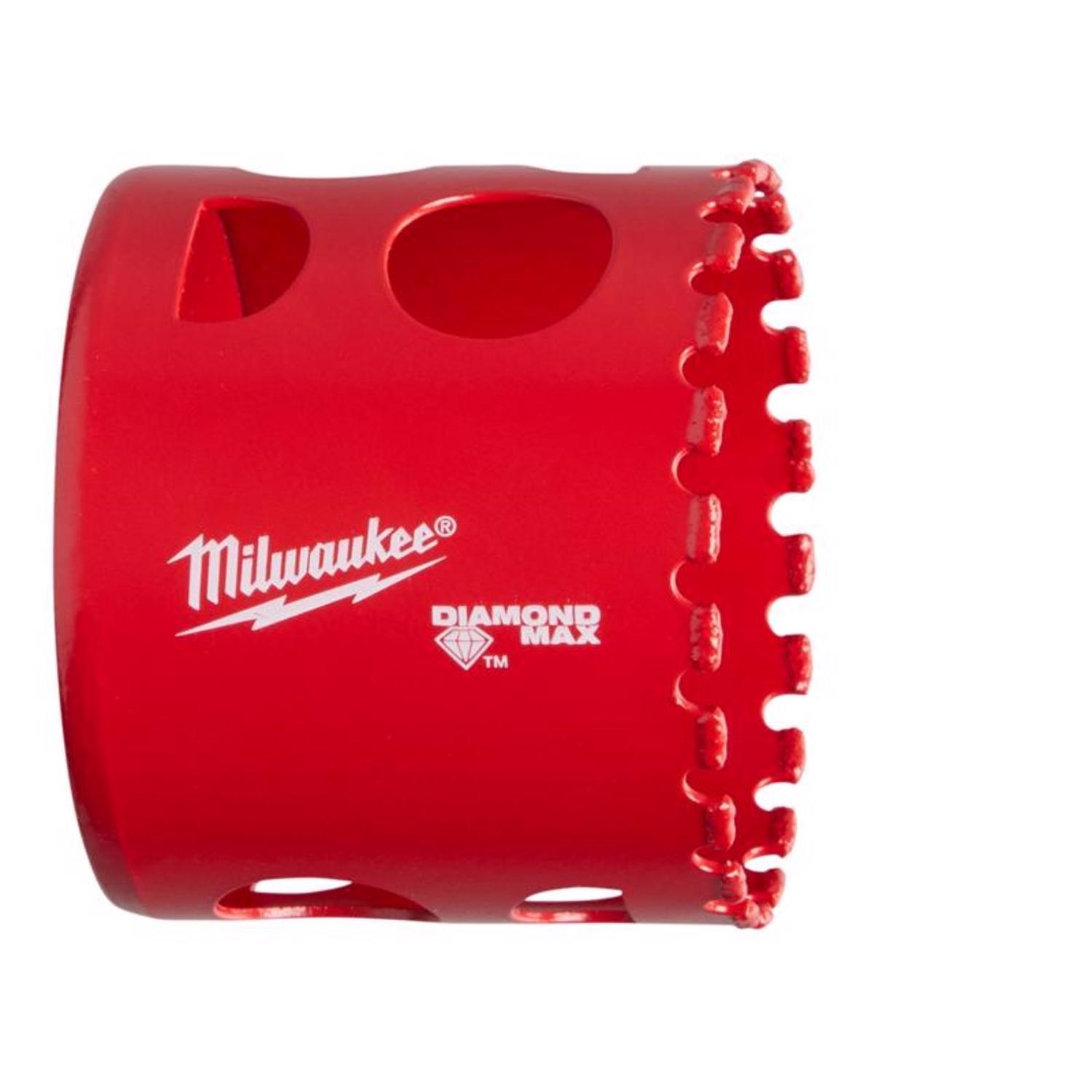 Milwaukee Diamond Max 2 in. Diamond Grit Glass, Porcelain, Tile, and Stone Hole Saw 1 pc