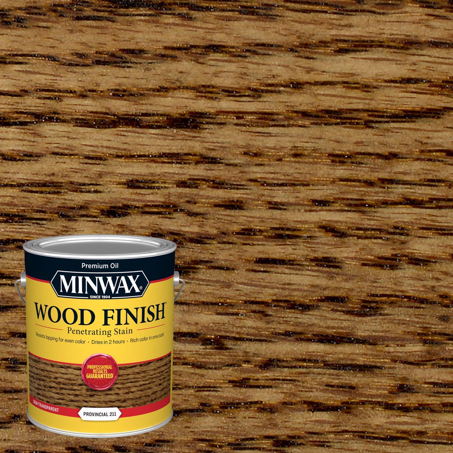 Minwax Wood Finish Semi-Transparent Provincial Oil-Based Penetrating Wood Stain 1 gal