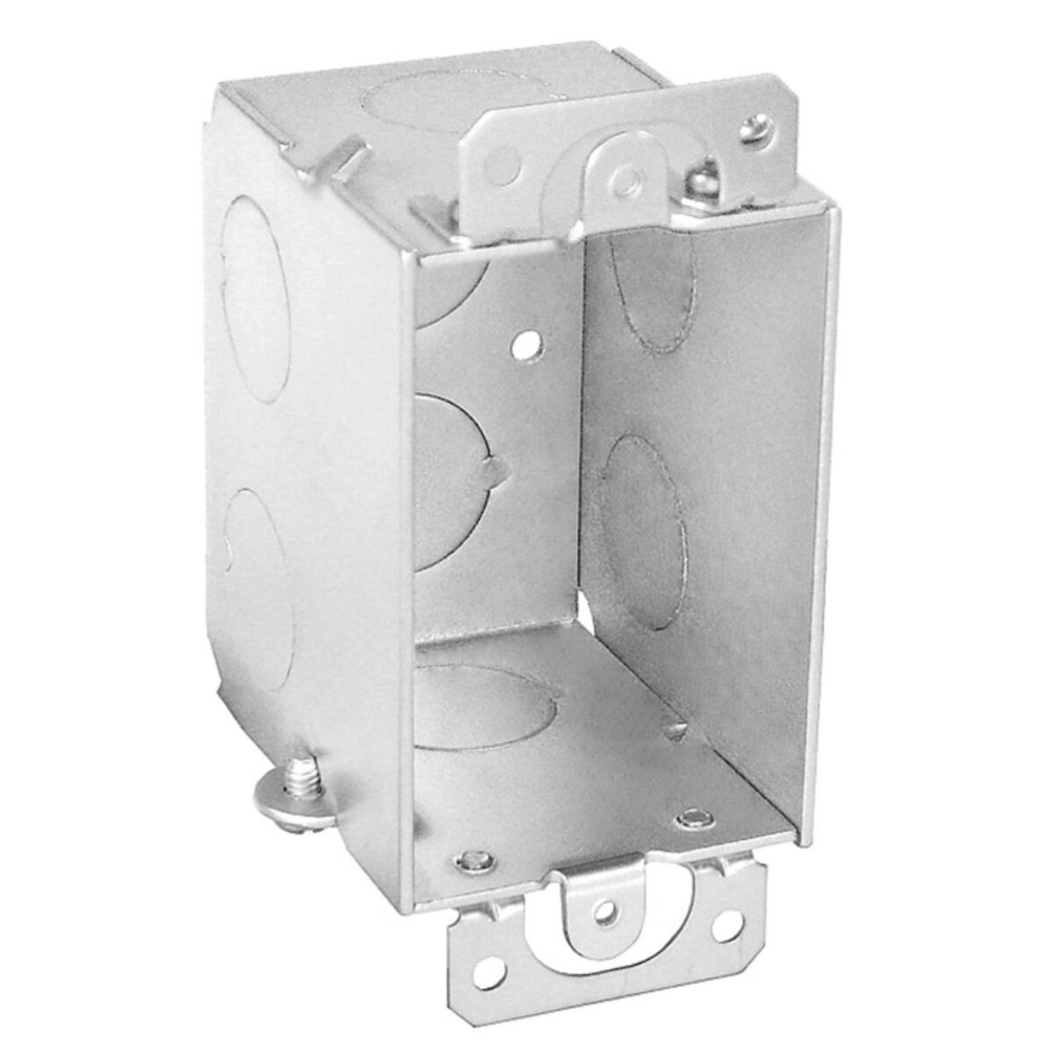Southwire New and Old Work Rectangle Steel Switch Box