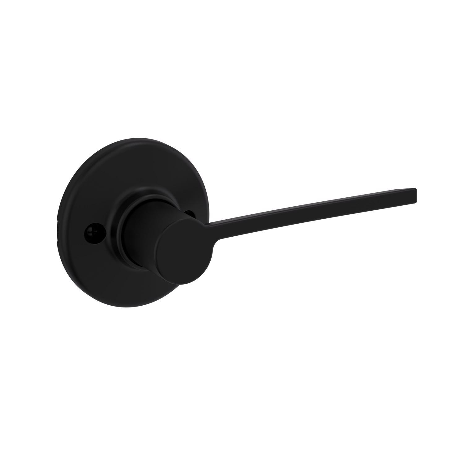 Kwikset Ladera Matte Black Half-Dummy Lever