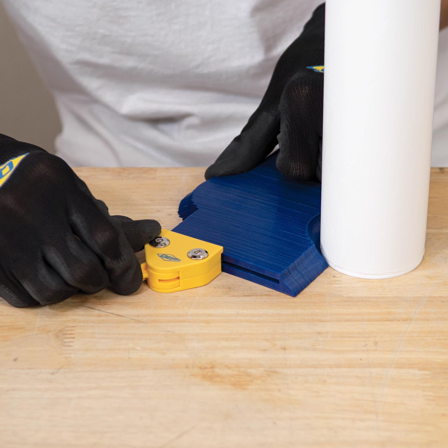 QEP 6 in. H X 4 in. W X 1/4 in. L Plastic Contour Gauge 1 pk