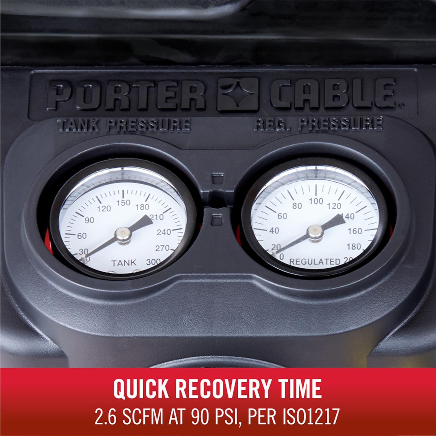 Porter Cable 6 gal Pancake Portable Air Compressor Kit 150 psi 0.8 HP