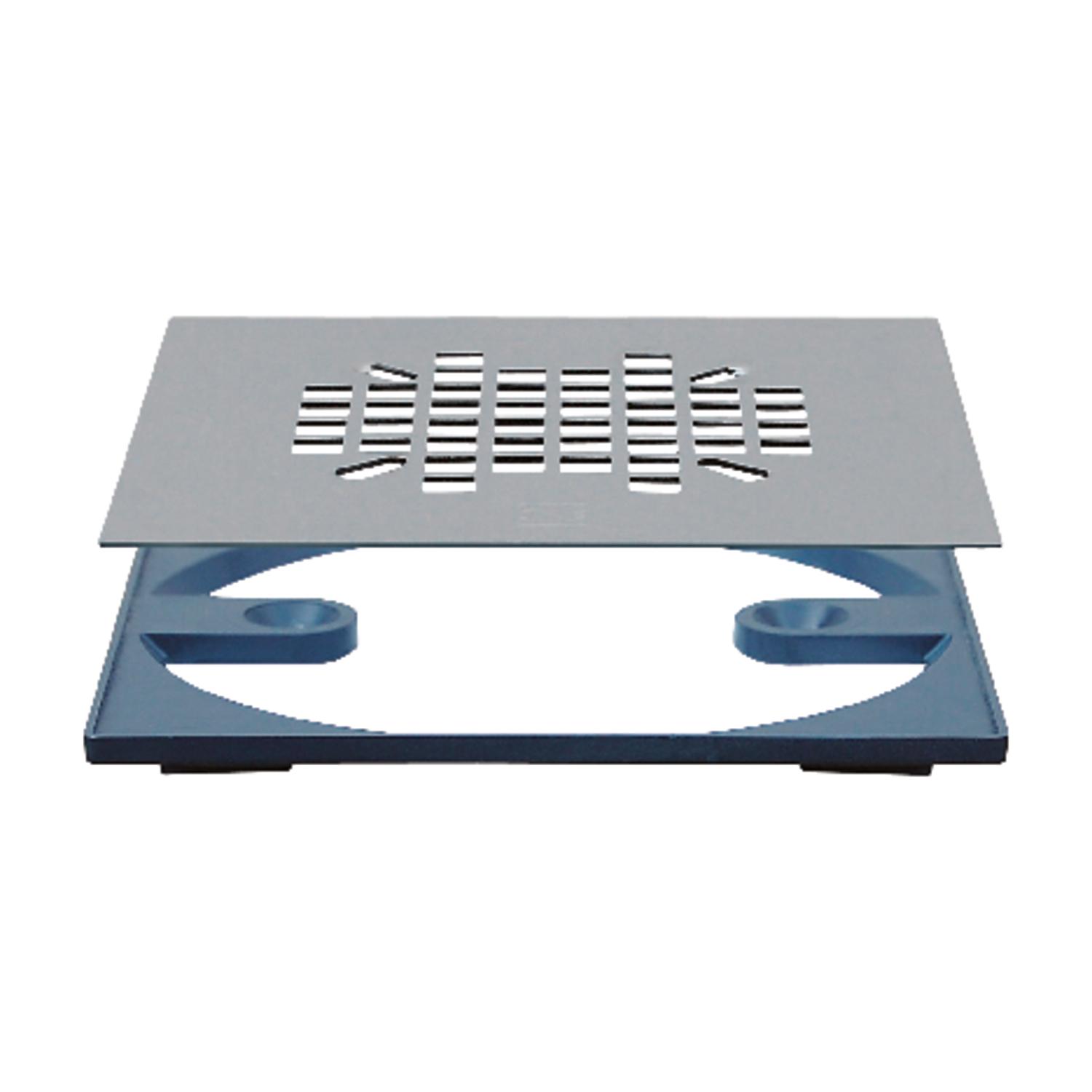 Sioux Chief 4-3/8 in. Chrome Square Stainless Steel Drain Grate