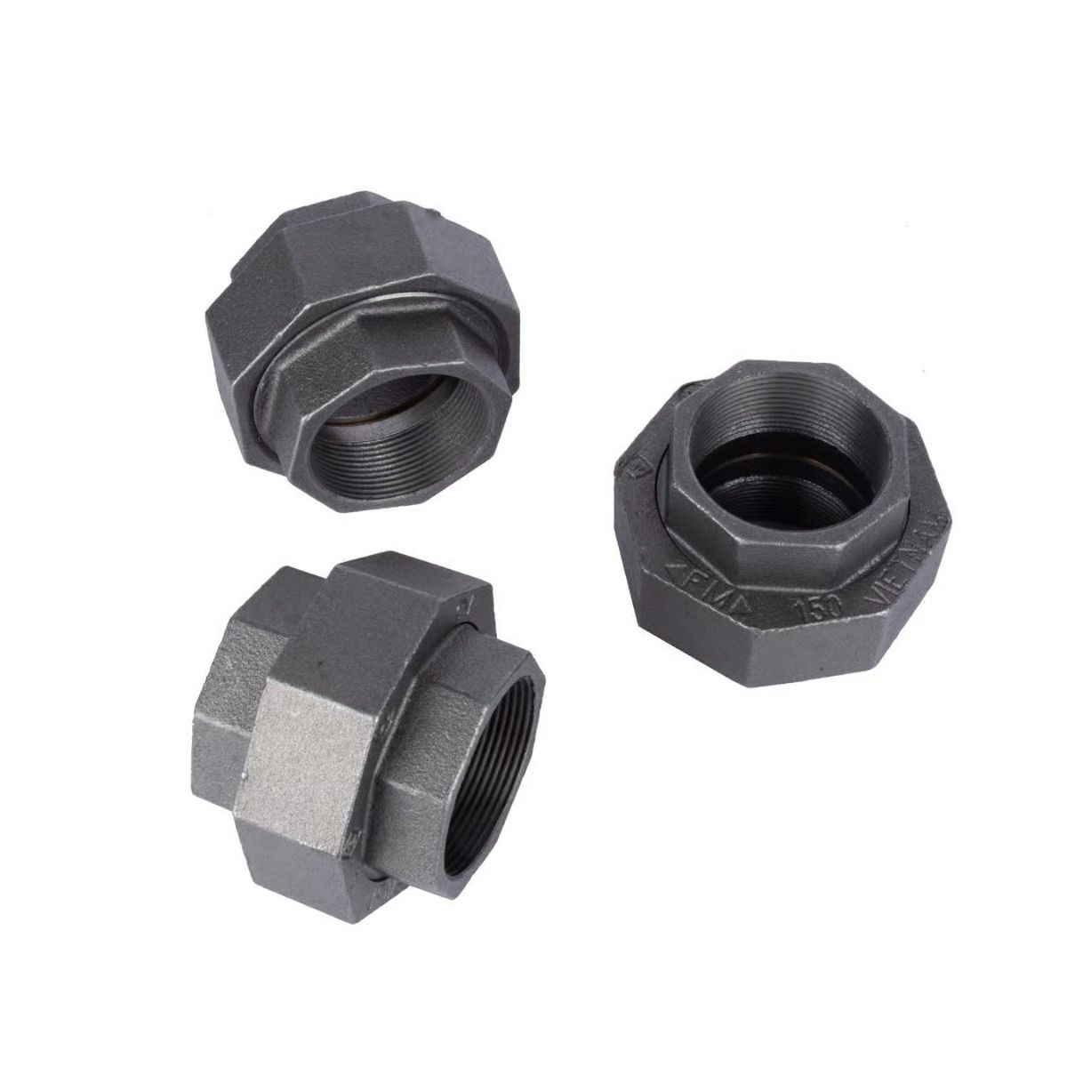 STZ Industries 2 in. FIP each x 2 in. D FIP Black Malleable Iron Union