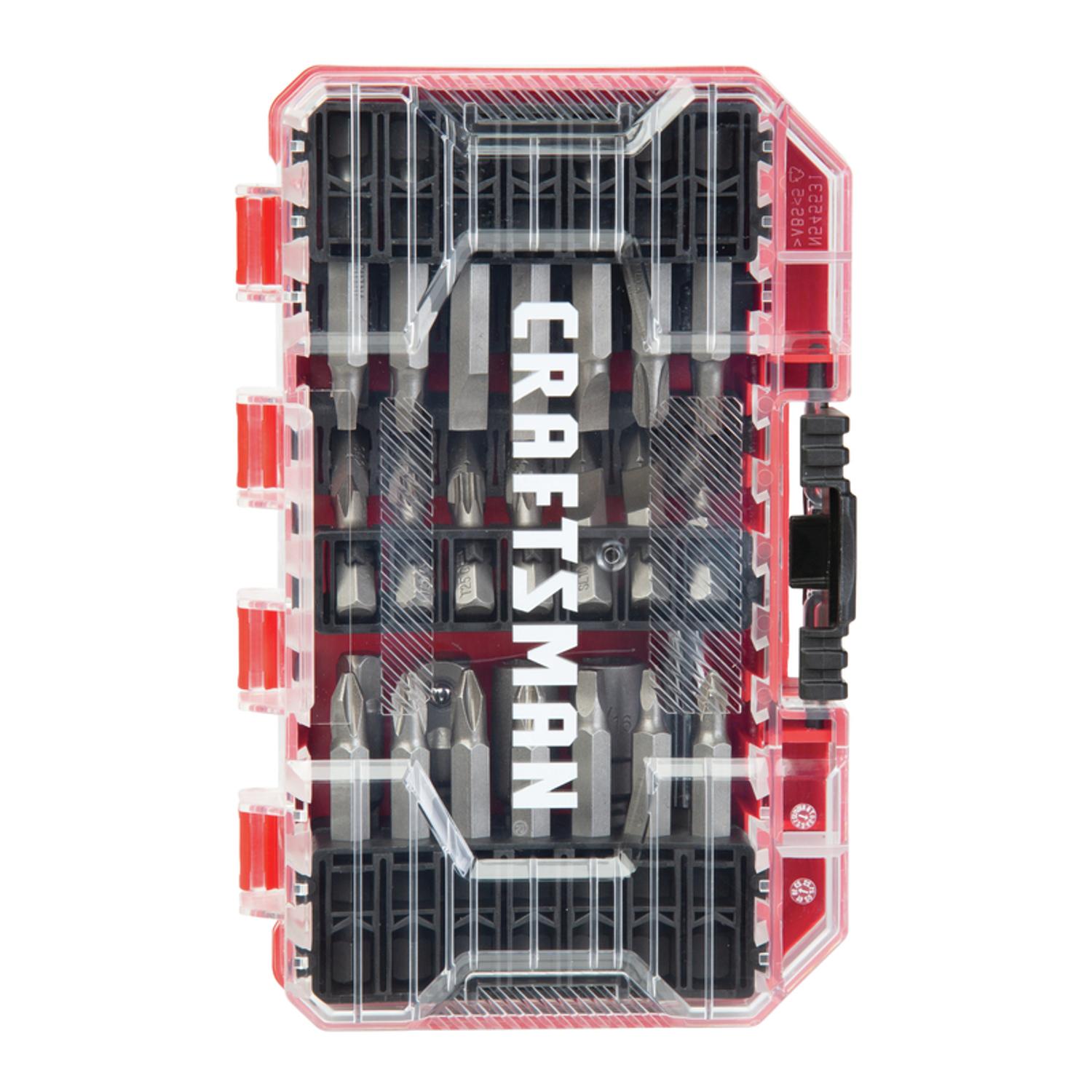 CRAFTSMAN Screwdriver Bit Set Steel 47 pc