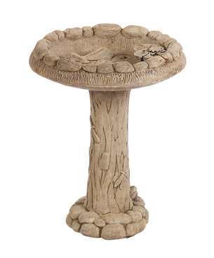 Koi Pond Bird Bath