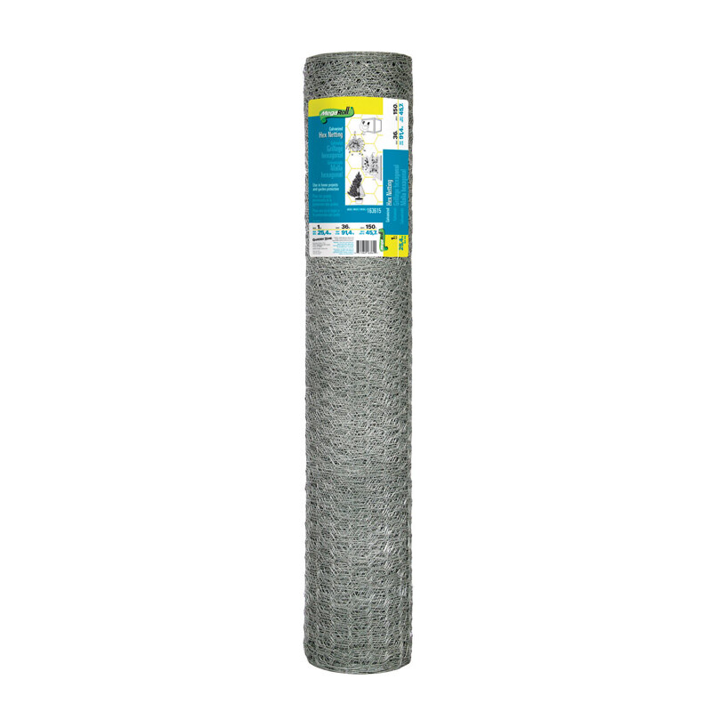 Garden Zone Poultry Netting 36in. H x 150' L 20 Ga. Silver