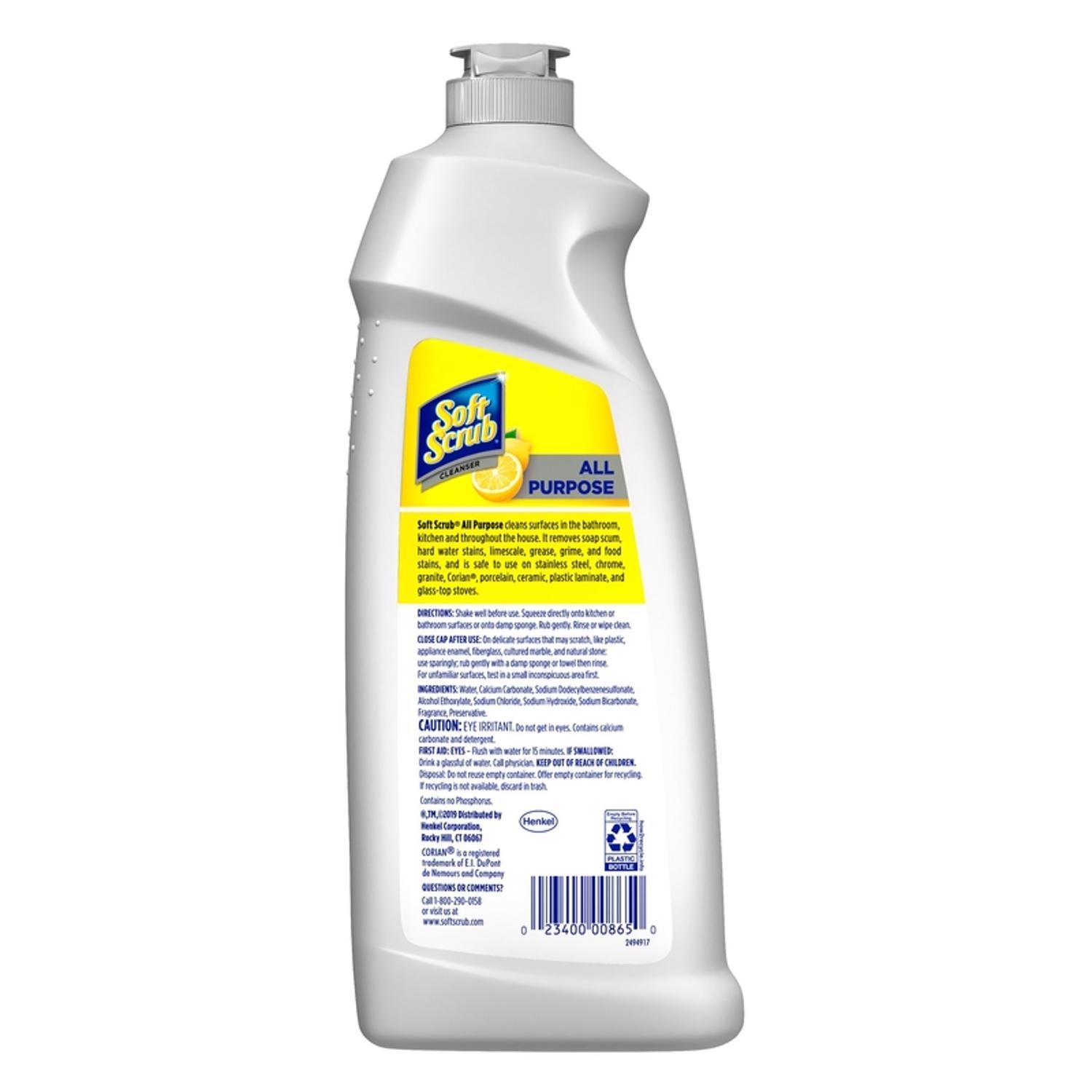 Soft Scrub Lemon Scent Cleanser 24 oz Cream