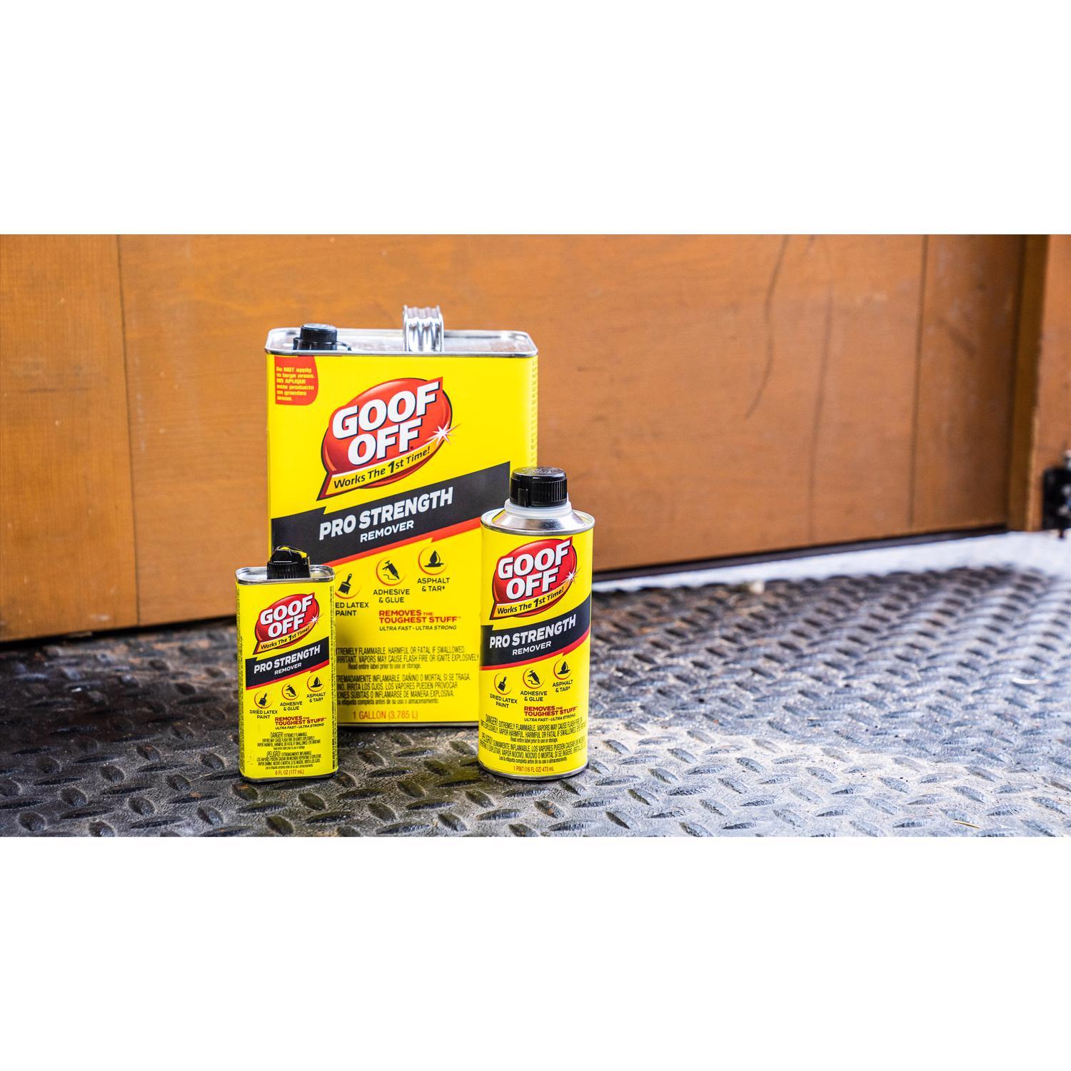 Goof Off Pro Strength Liquid Adhesive Remover 6 oz