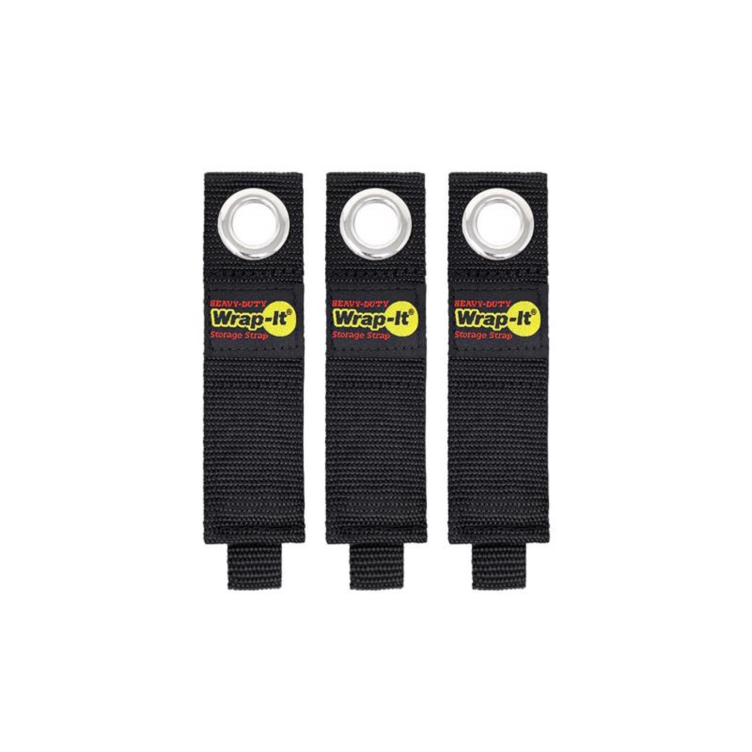 Wrap-It Heavy-Duty 1.5 in. W X 10 in. L Black Storage Straps 50 lb 3 pk