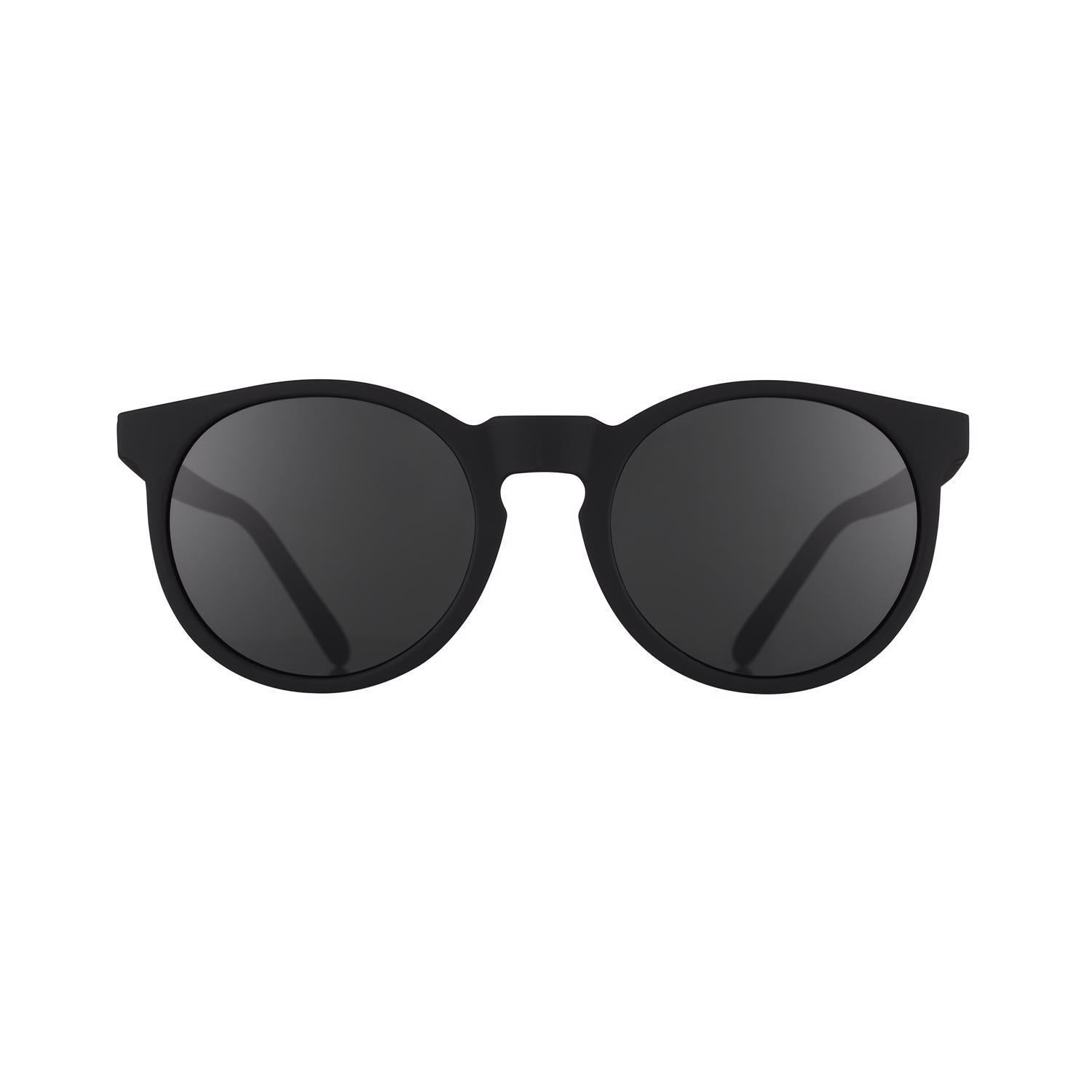 goodr Circle G - It&rsquo;s Not Black It&rsquo;s Obsidian Sunglasses Unisex Black Frame Black Lens Polarized