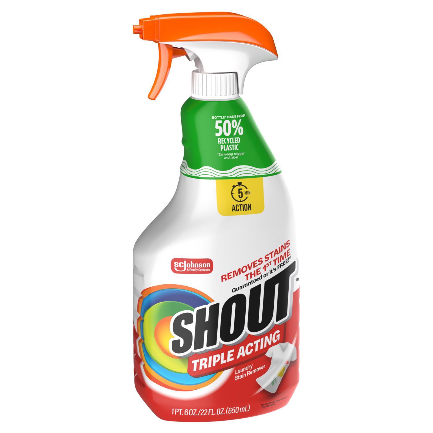 Shout No Scent Laundry Stain Remover 22 oz Liquid