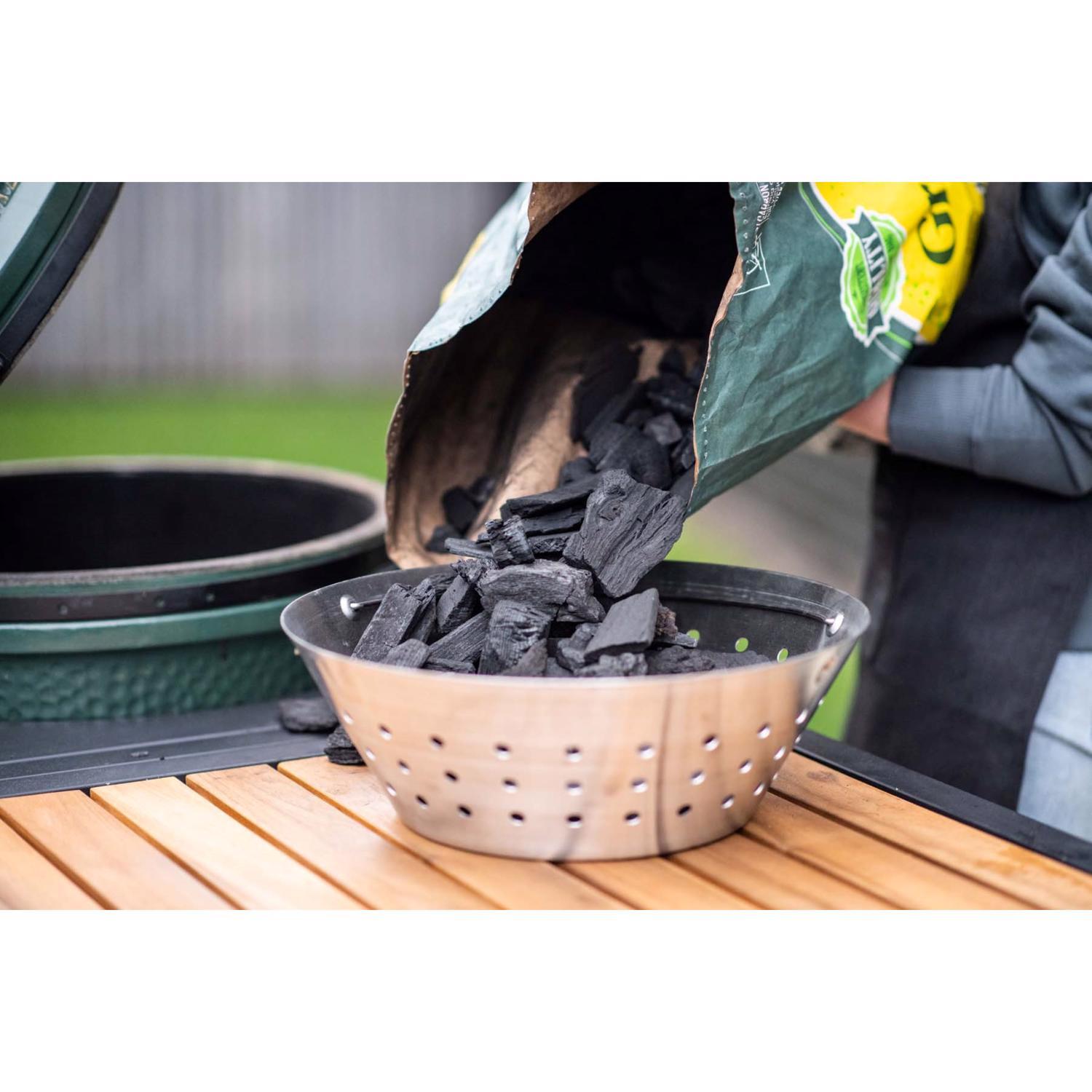 Big Green Egg Stainless Steel Fire Bowl 14.87 in. W For Large Egg