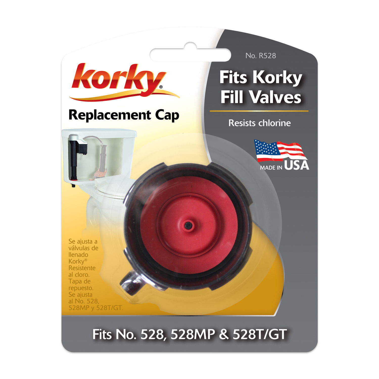 Korky Replacement Cap for Toilet Fill Valve Assembly Kit Stine Home