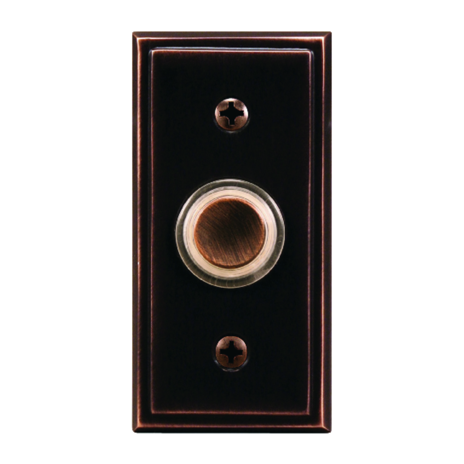 Heath Zenith Oil Rubbed Bronze Metal Wired Pushbutton Doorbell